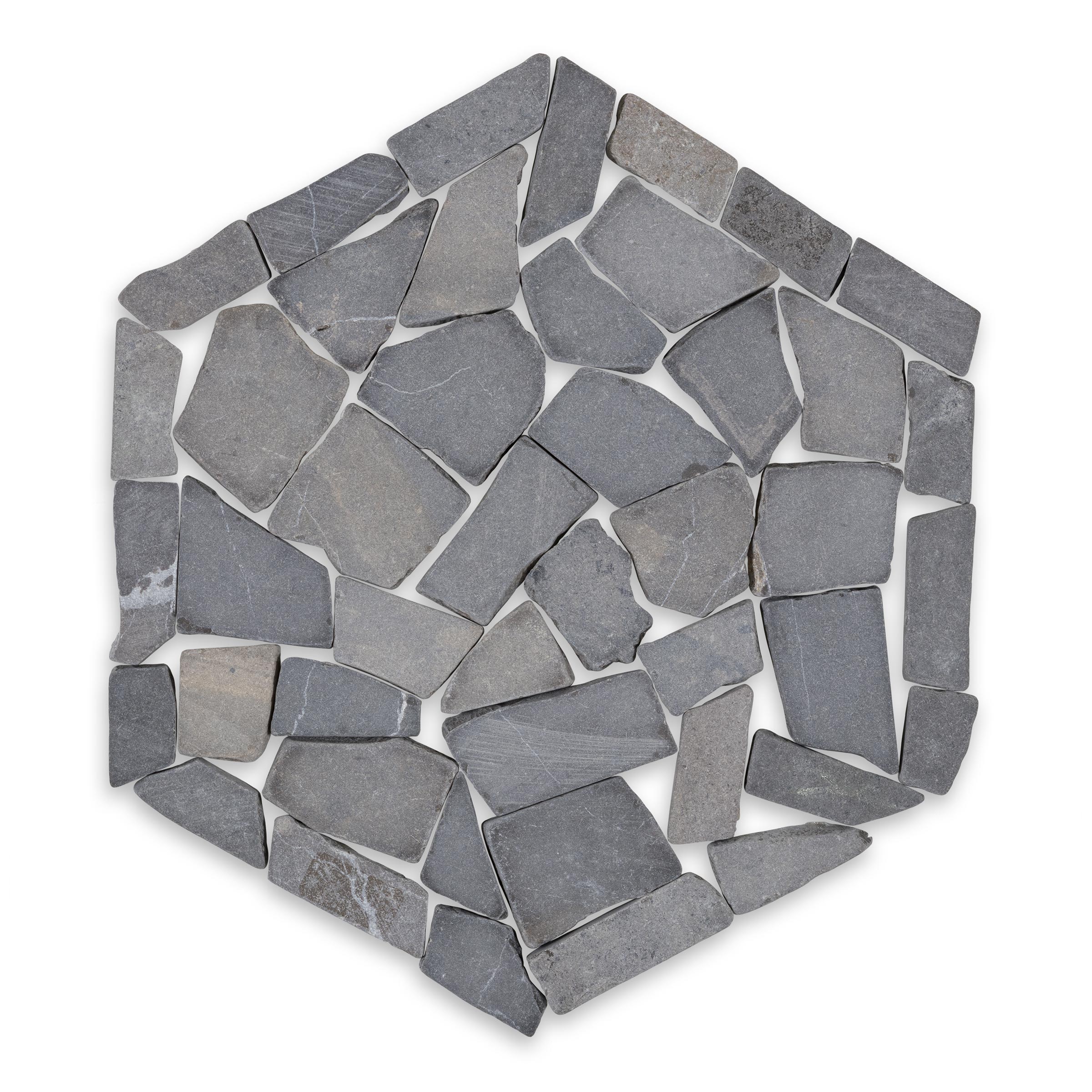 PEBBLES: Ratri Hexagonal Mosaic (10" | Honed)