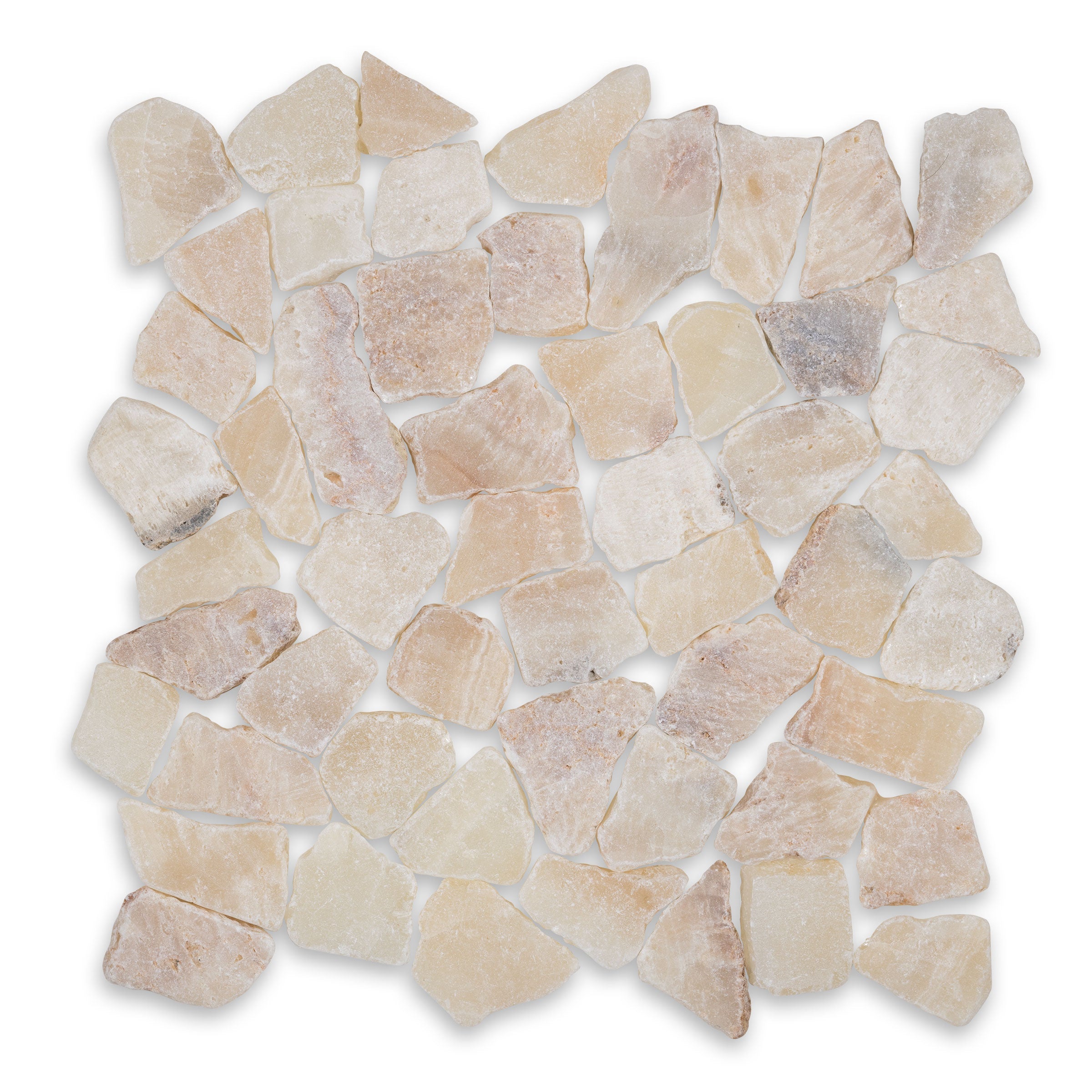 PEBBLES: Jelly Natural Shapes Mosaic (11 1/2"x11 1/2"x3/8" | Tumbled)