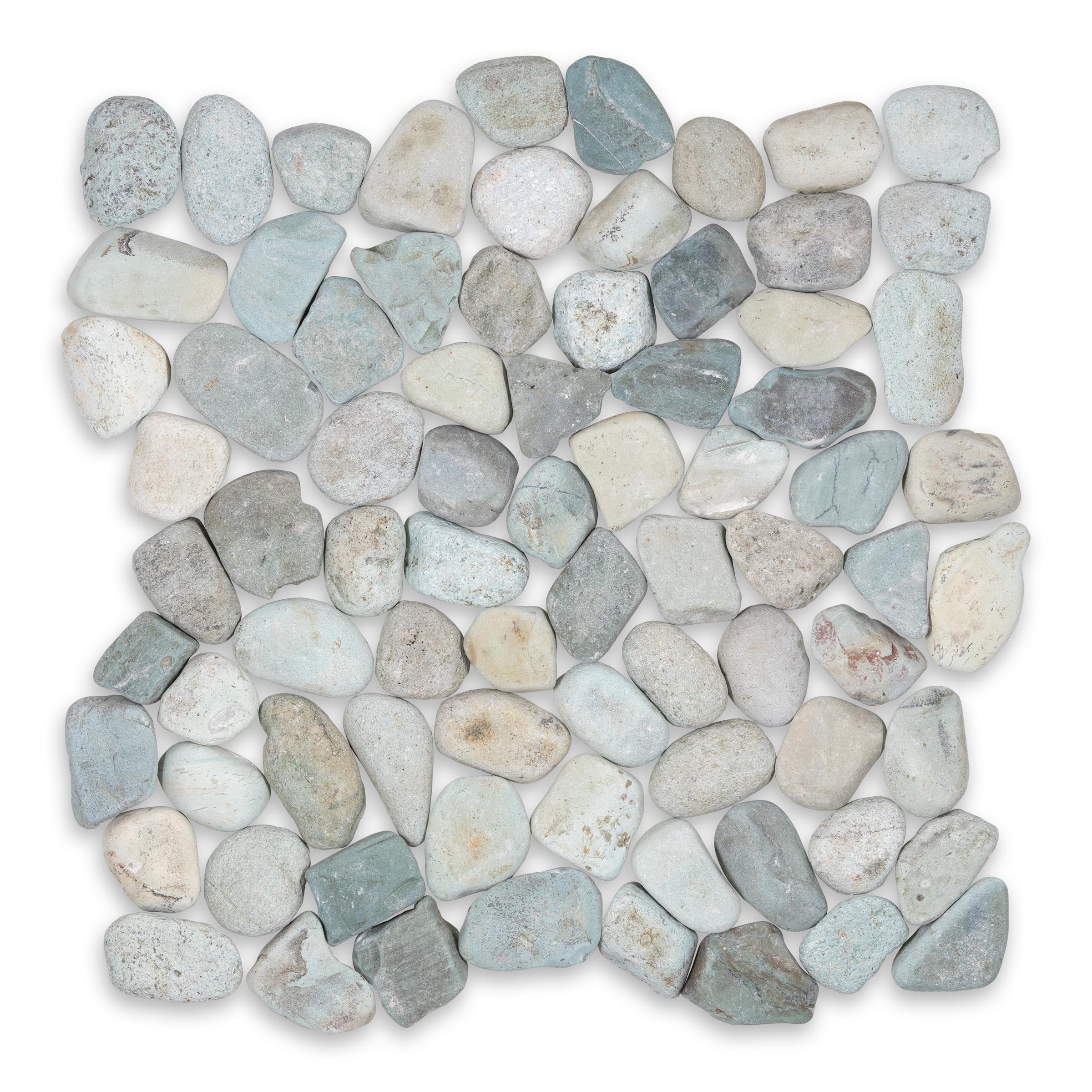 PEBBLES: Taipei Round Pebbles Mosaic (12"x12"x3/8" | Honed)