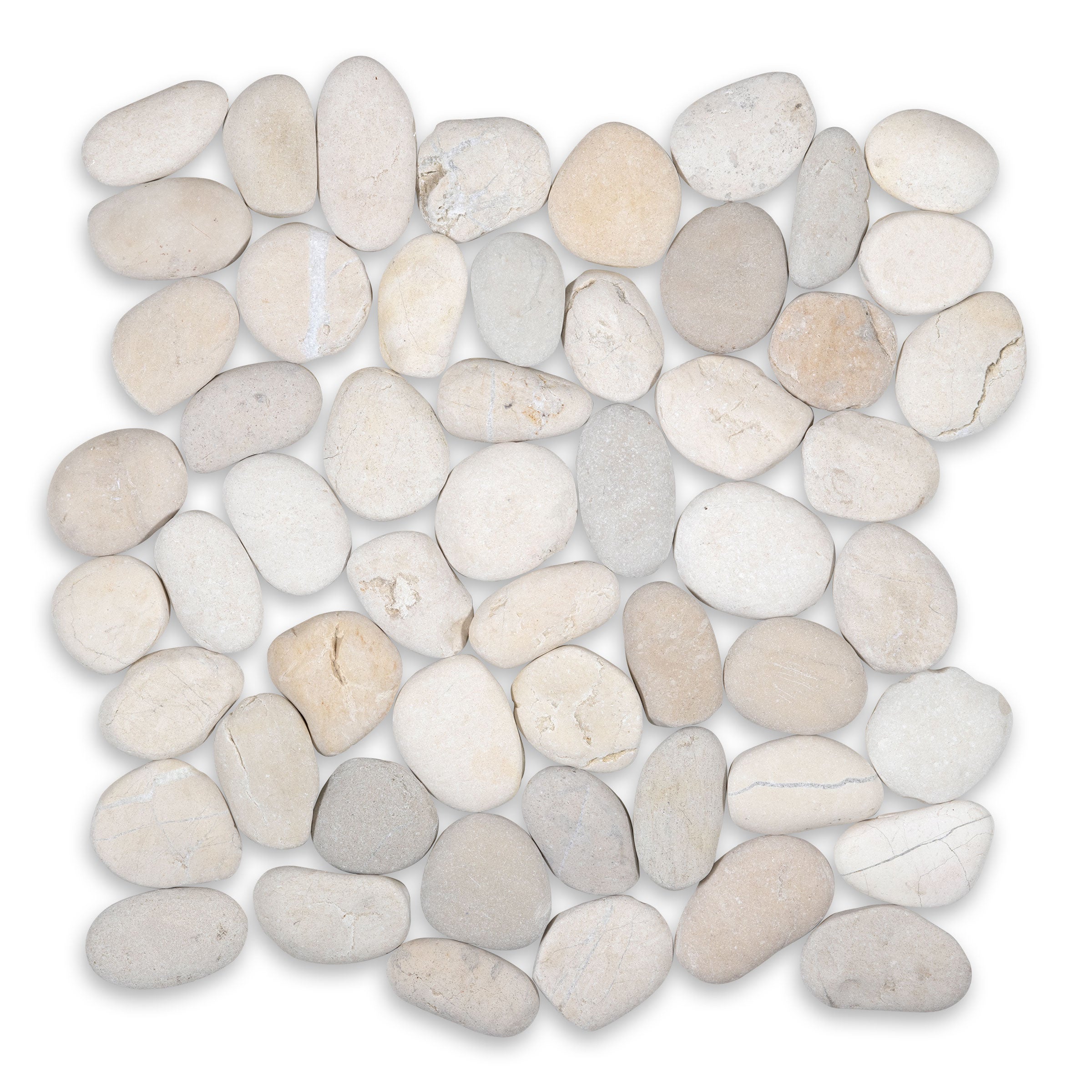 PEBBLES: Timor Round Pebbles Mosaic (11 3/4"x11 3/4"x3/8" | Honed)