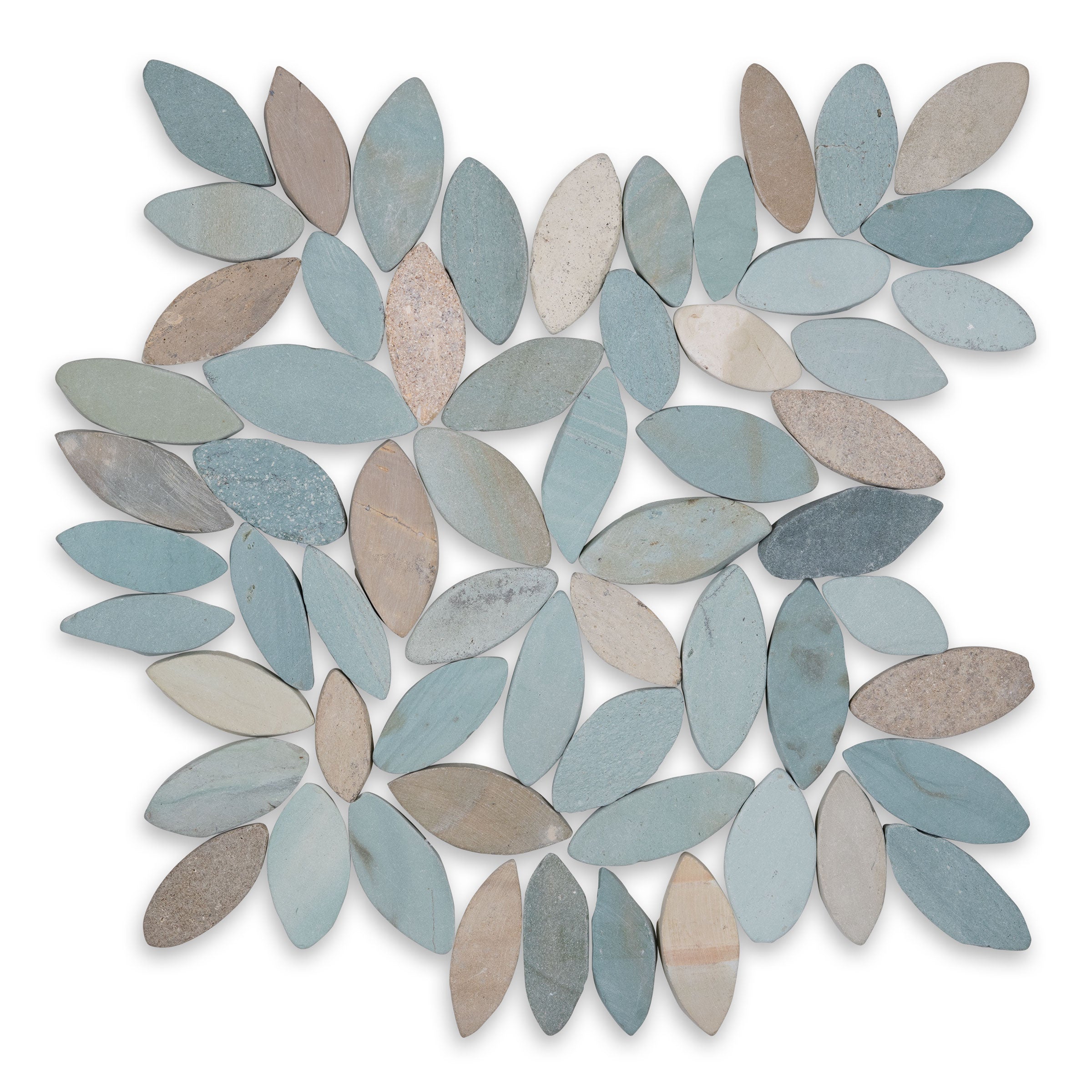 PEBBLES: Spring Flower Pebbles Mosaic (12"x12"x3/8" | Honed)