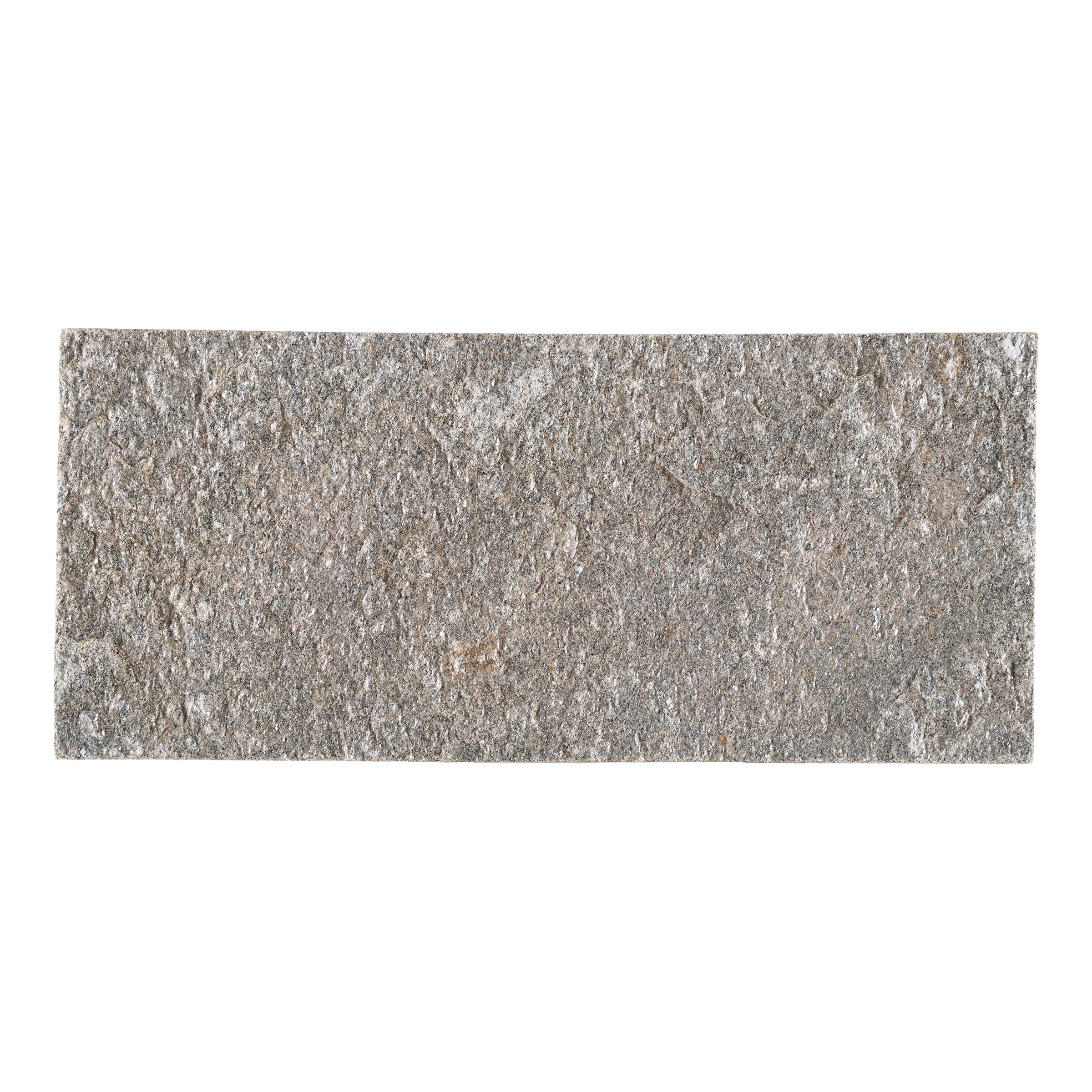 ARGENTO: Quartzite Random Length Wall Veneer Flats Set (4"xRx7/8"- 1 1/4" | Splitface)