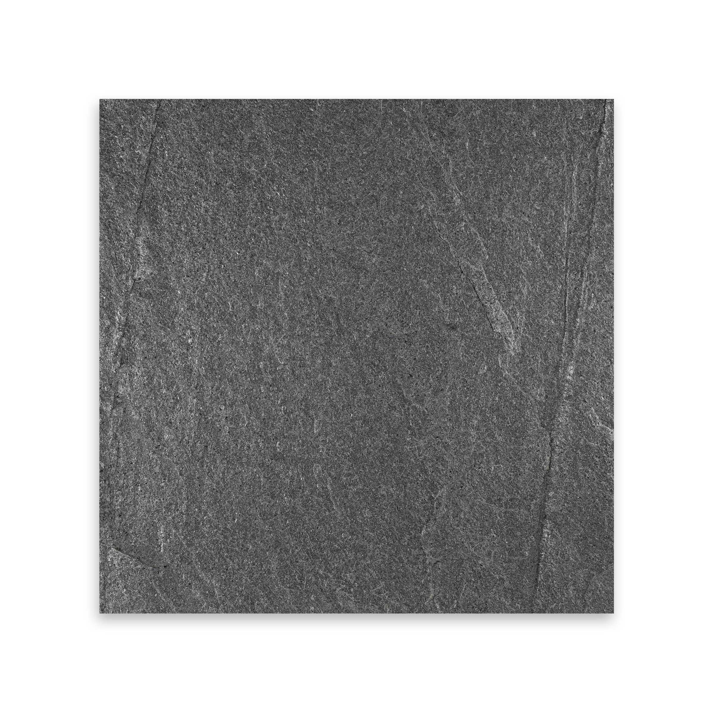 OSTRICH GREY: Quartzite Square Field Tile (12"x12"x3/8" | Gauged)