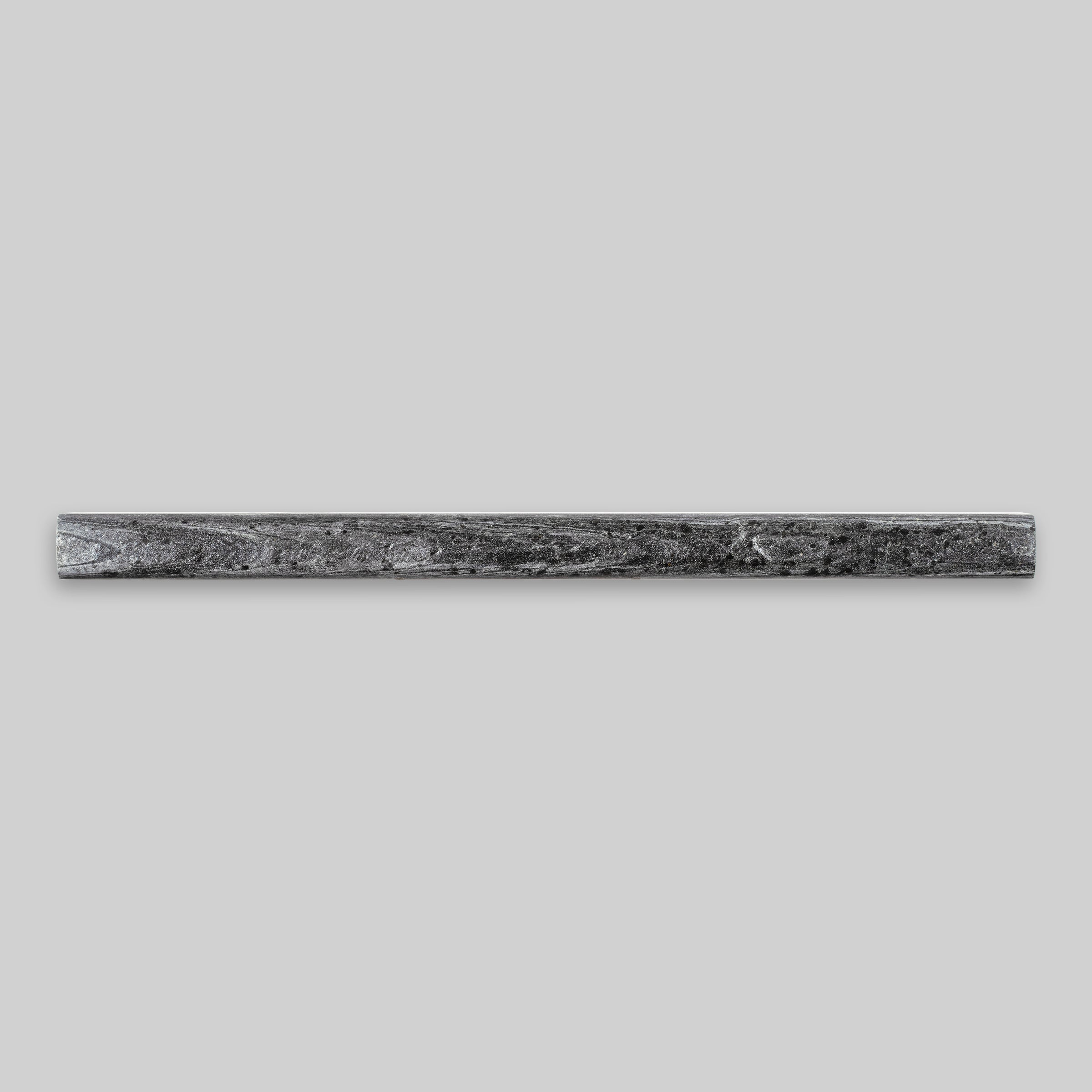 OSTRICH GREY: Quartzite Standard Pensil Liner Tile Accessory (3/4"x12"x3/4" | Honed)