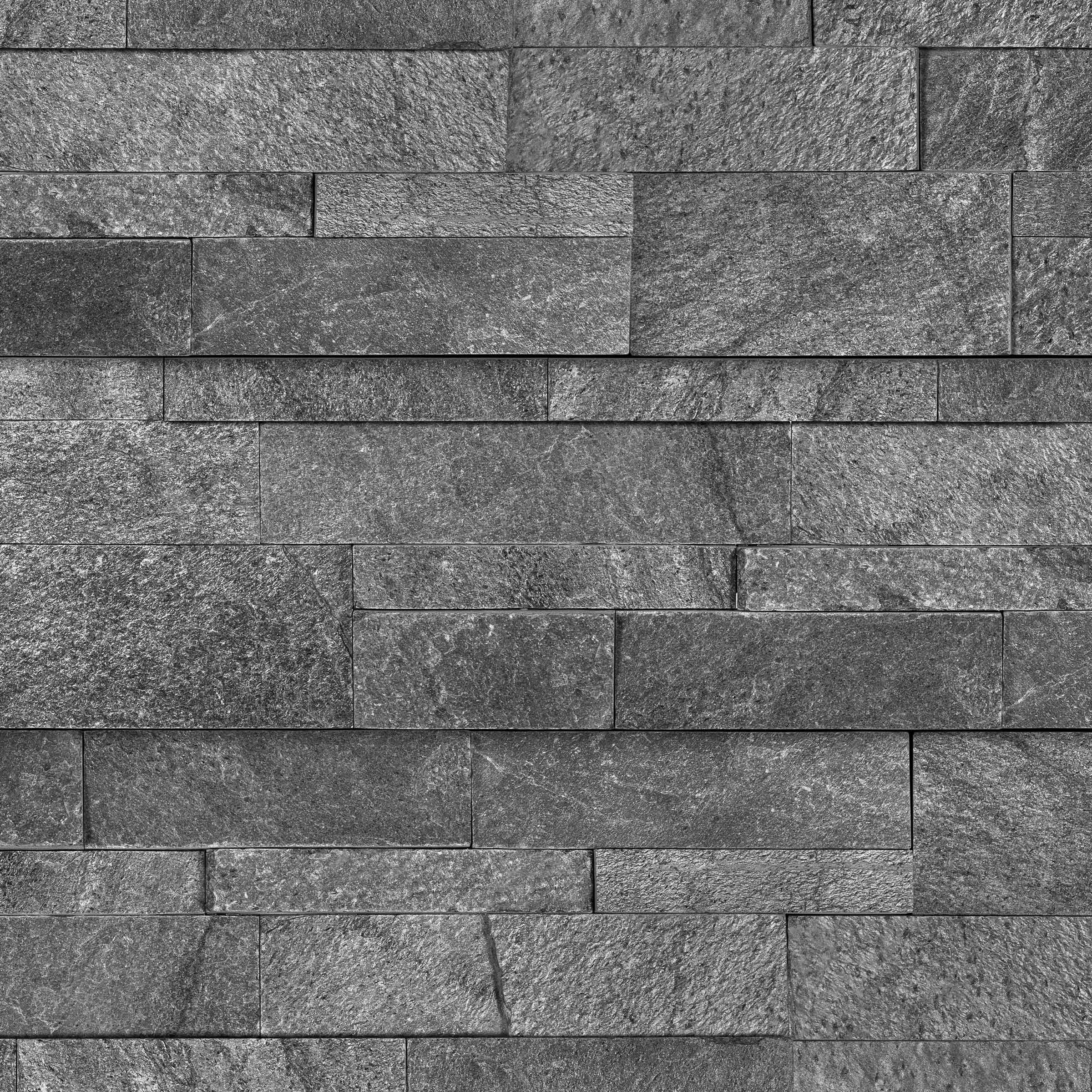 OSTRICH GREY: Quartzite Ledger Stone Flat Wall Panel (6"x24"x3/8"-5/8" | Rockface)