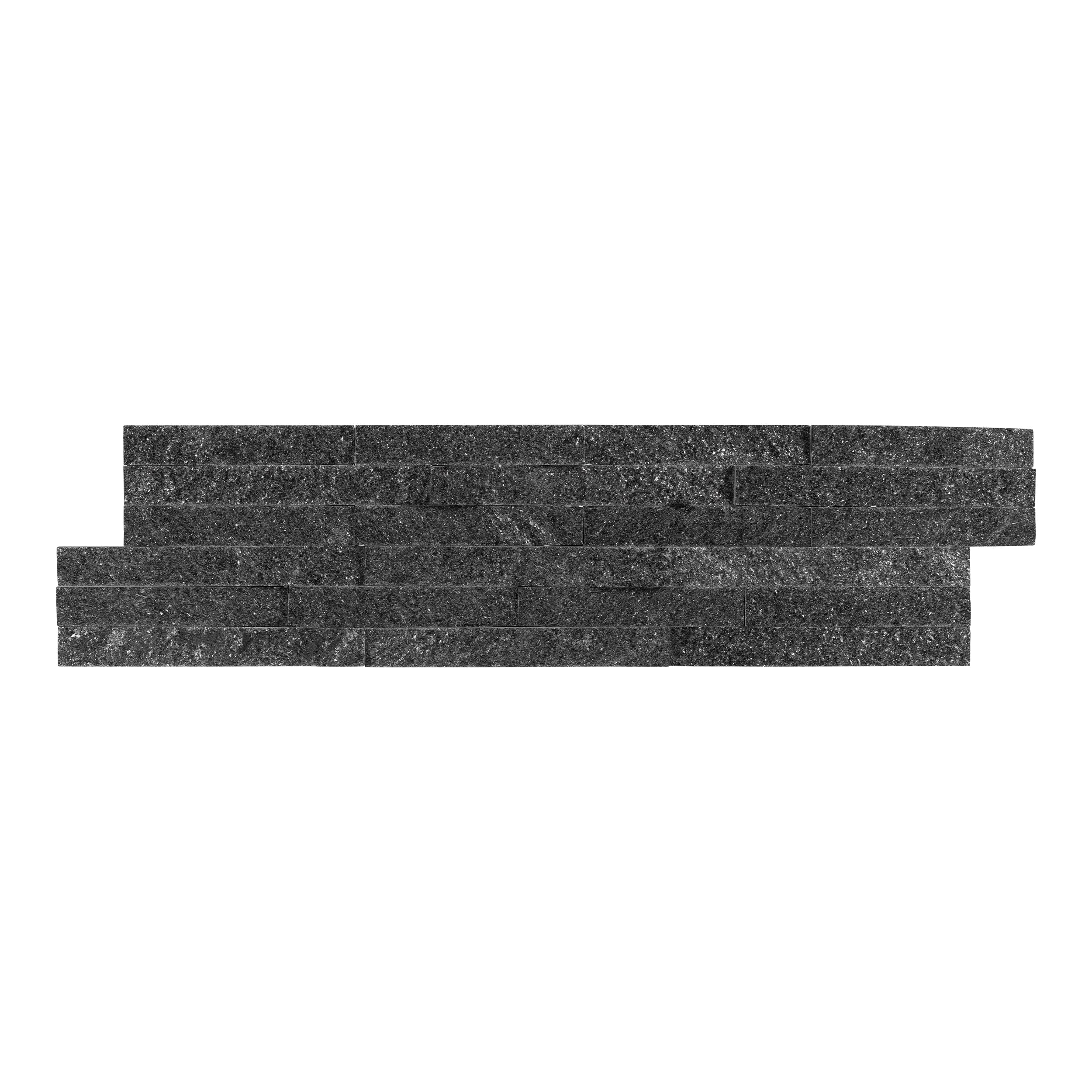 STAR GALAXY: Quartzite Ledger Stone Flat Wall Panel (6"x24"x1/2"-1 1/4" | Rockface)