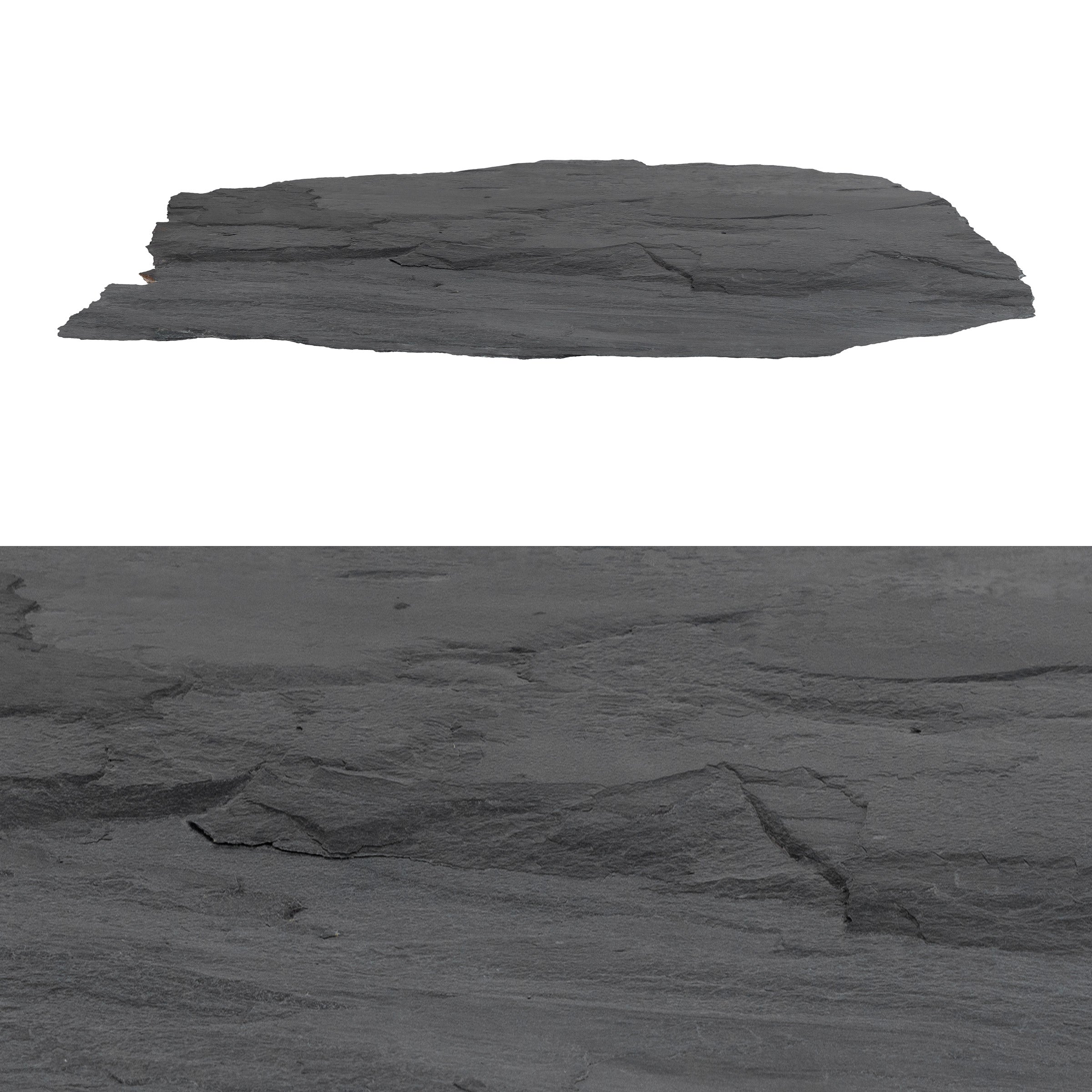 INDIAN BLACK: Slate Flagstone Paving Tile (7/8"-1" Thick | Cleft)