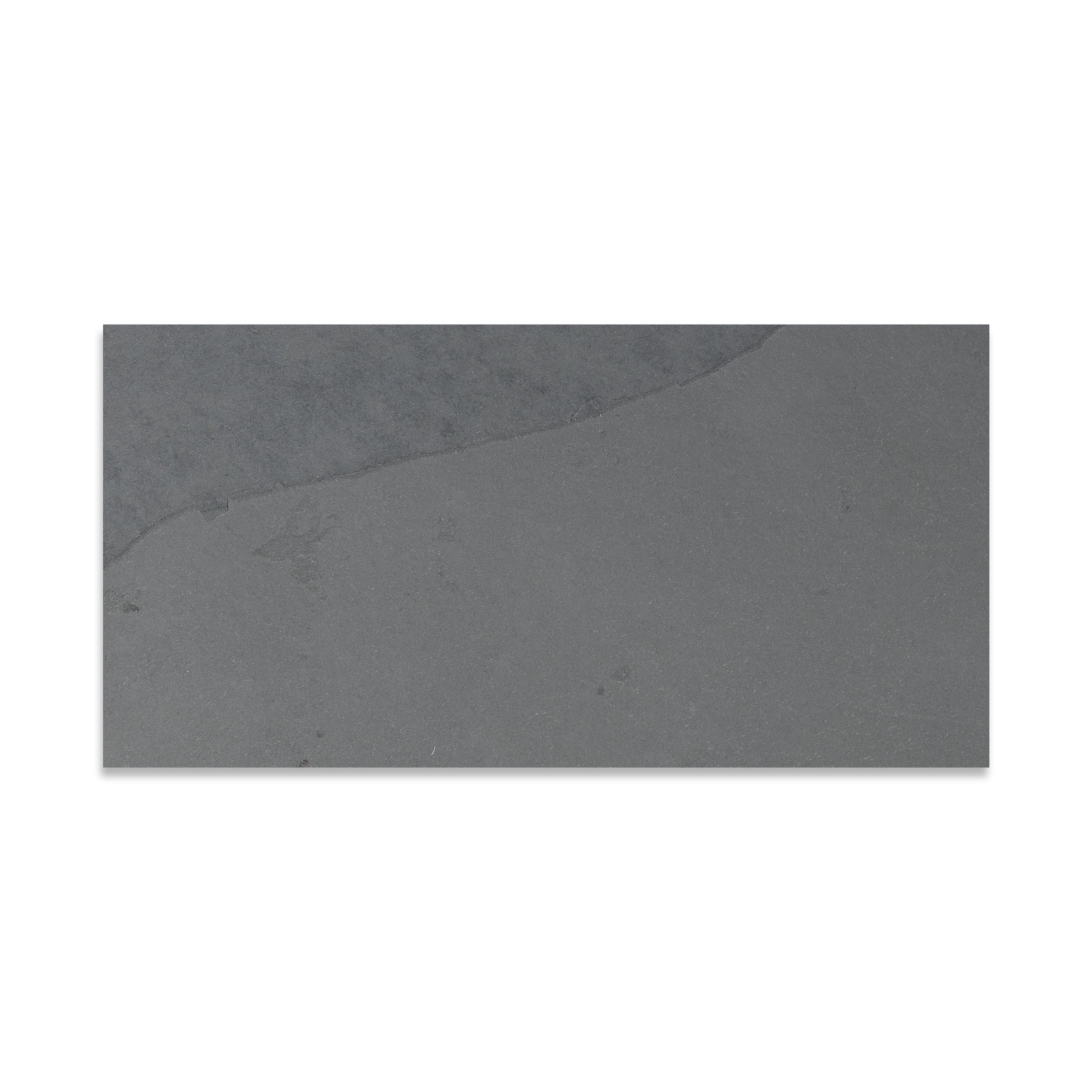 BRAZILIAN GREY: Slate Rectangle Field Tile (12"x24"x5/16" | Gauged)