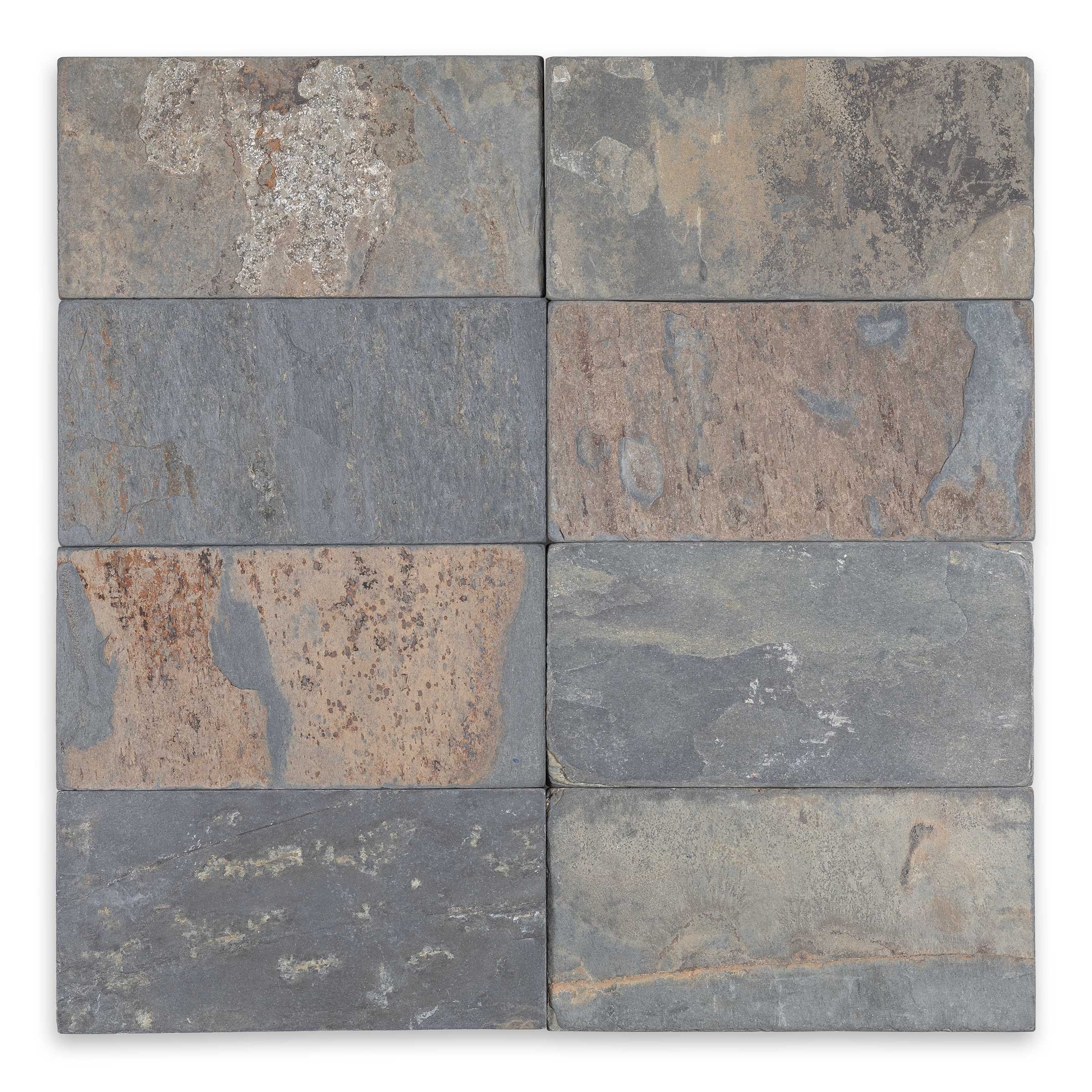 CALIFORNIA GOLD: Slate Rectangle Field Tile (3"x6"x3/8" | Tumbled)