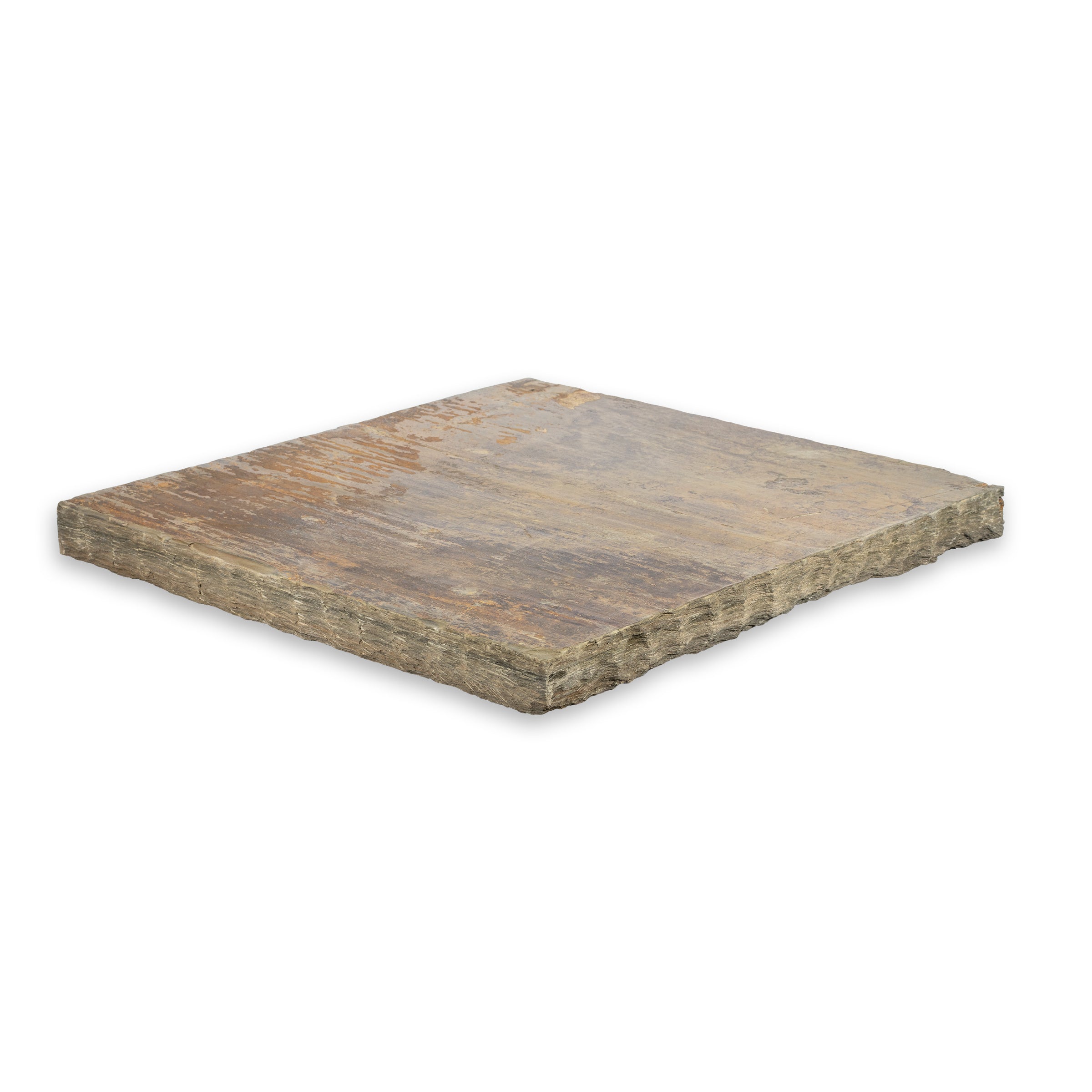 CALIFORNIA GOLD: Slate Rockface 4 Column Cap Paving Accessory (24"x24"x2" | Gauged)