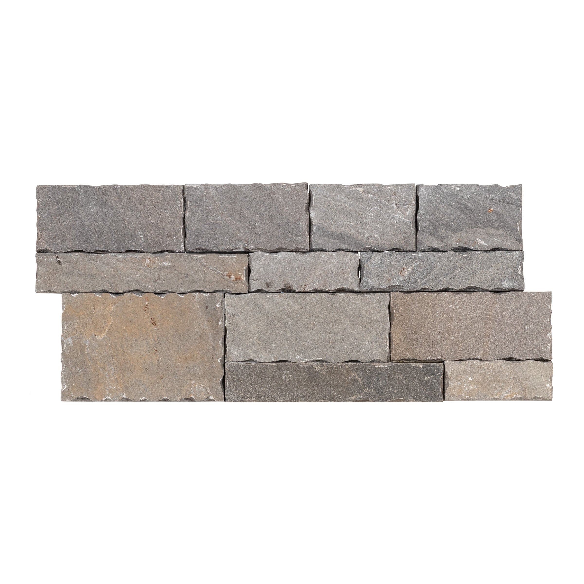 TAVERN GREY: Sandstone Ledger Stone Flat Wall Panel (8"x18"x7/8-1 1/4" | Rockface)