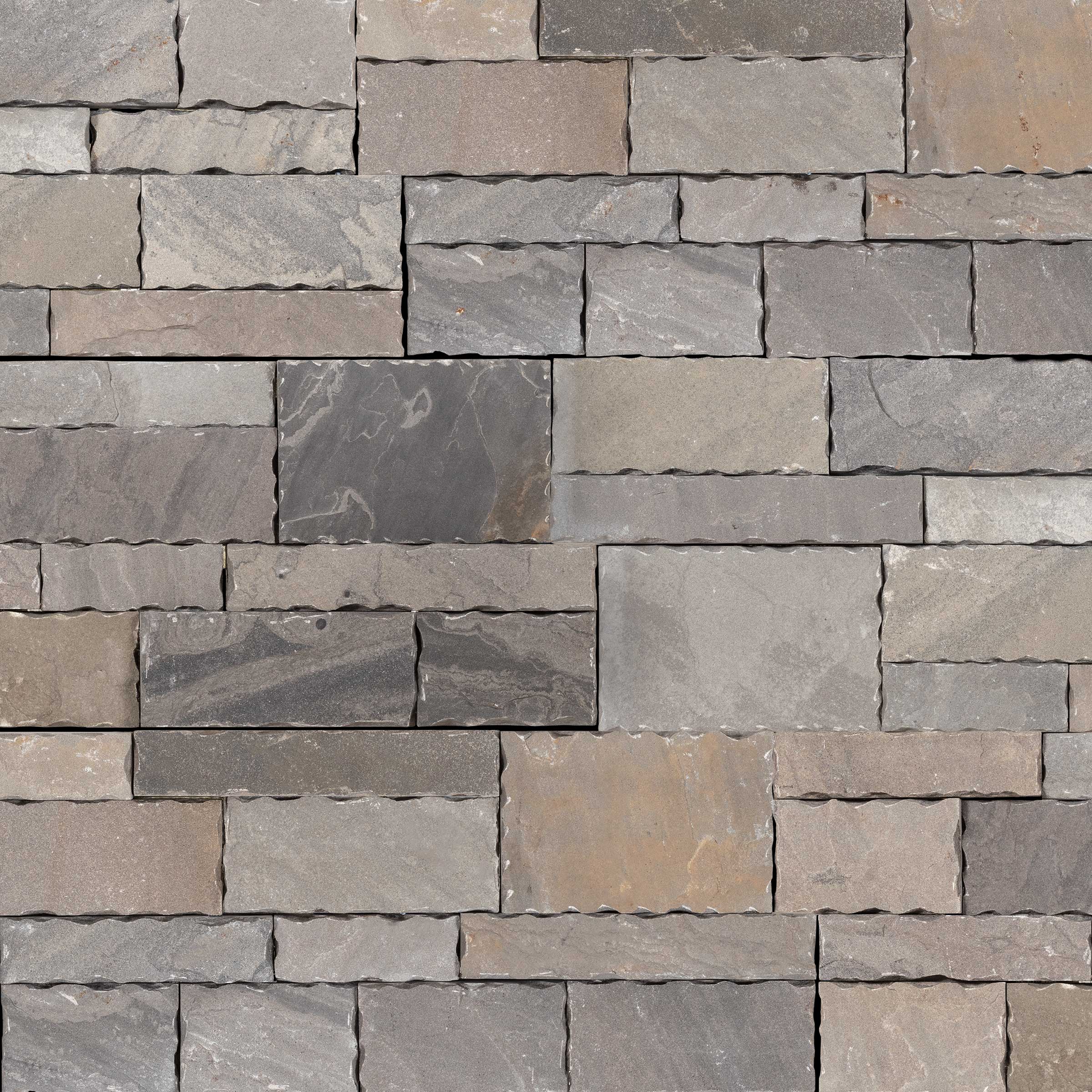 TAVERN GREY: Sandstone Ledger Stone Flat Wall Panel (8"x18"x7/8-1 1/4" | Rockface)