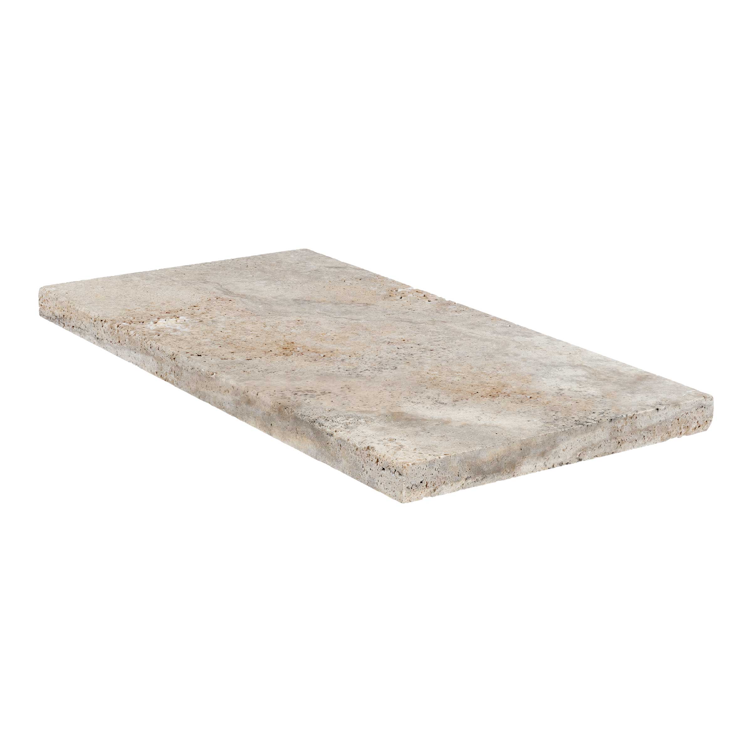 AUTUMN LEAVES: Travertine Single Modern 24 Pool Coping Paving Accessory (12"x24"x1 3/16" | Honed)