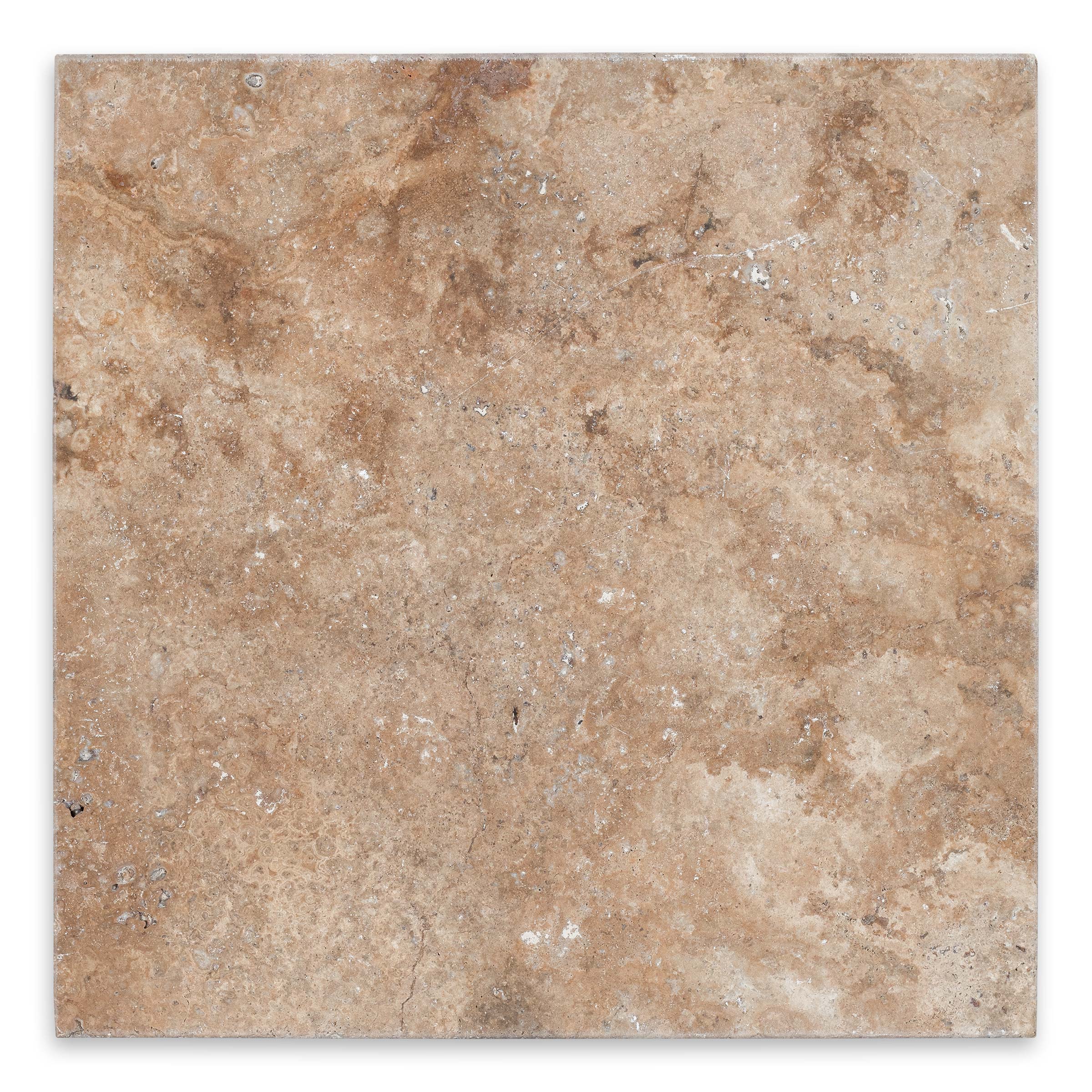 AUTUMN LEAVES: Travertine Square Paving Tile (24"x24"x1 3/16" | Tumbled)