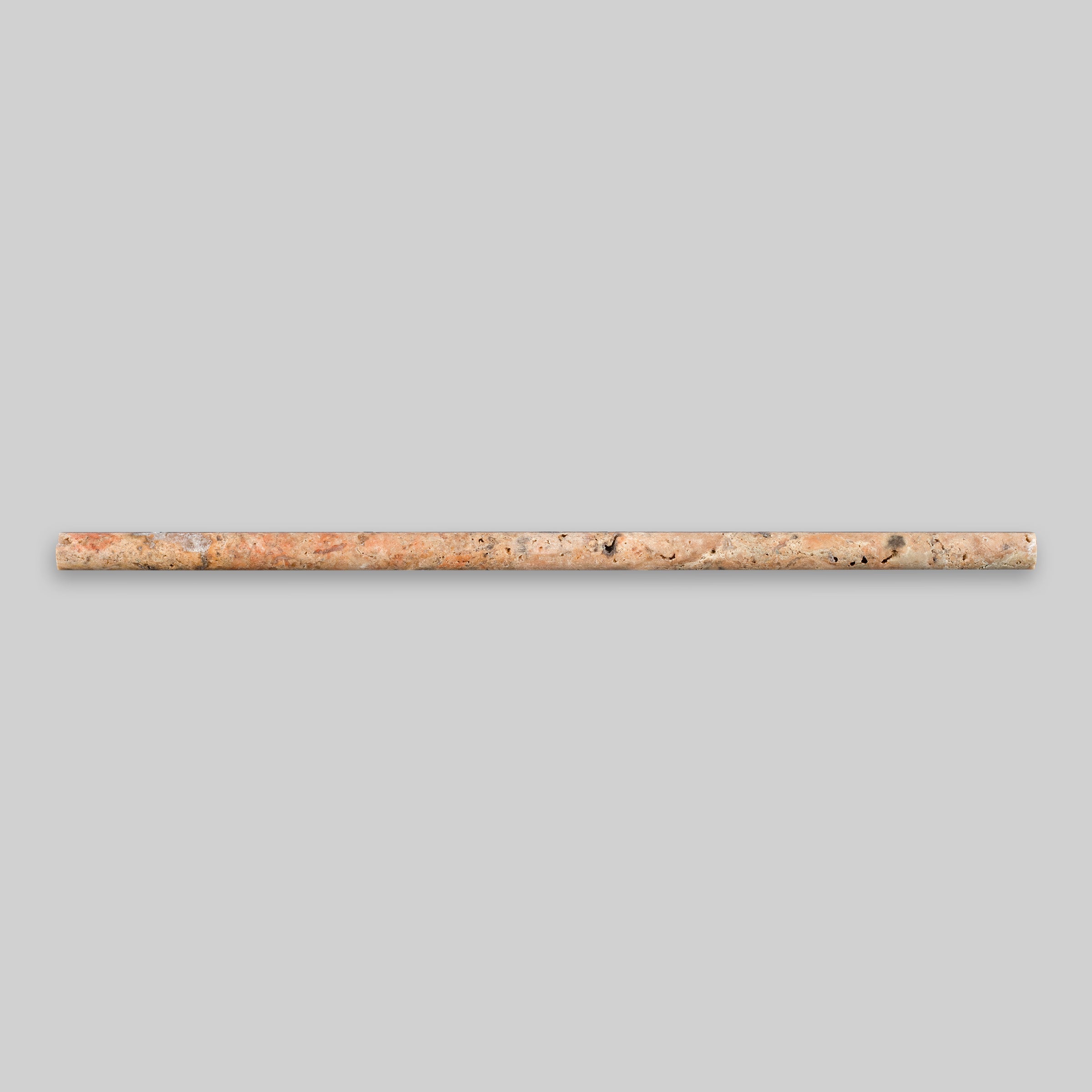 AUTUMN LEAVES: Travertine Mini Pensil Liner Tile Accessory (3/4"x12"x3/4" | Honed)