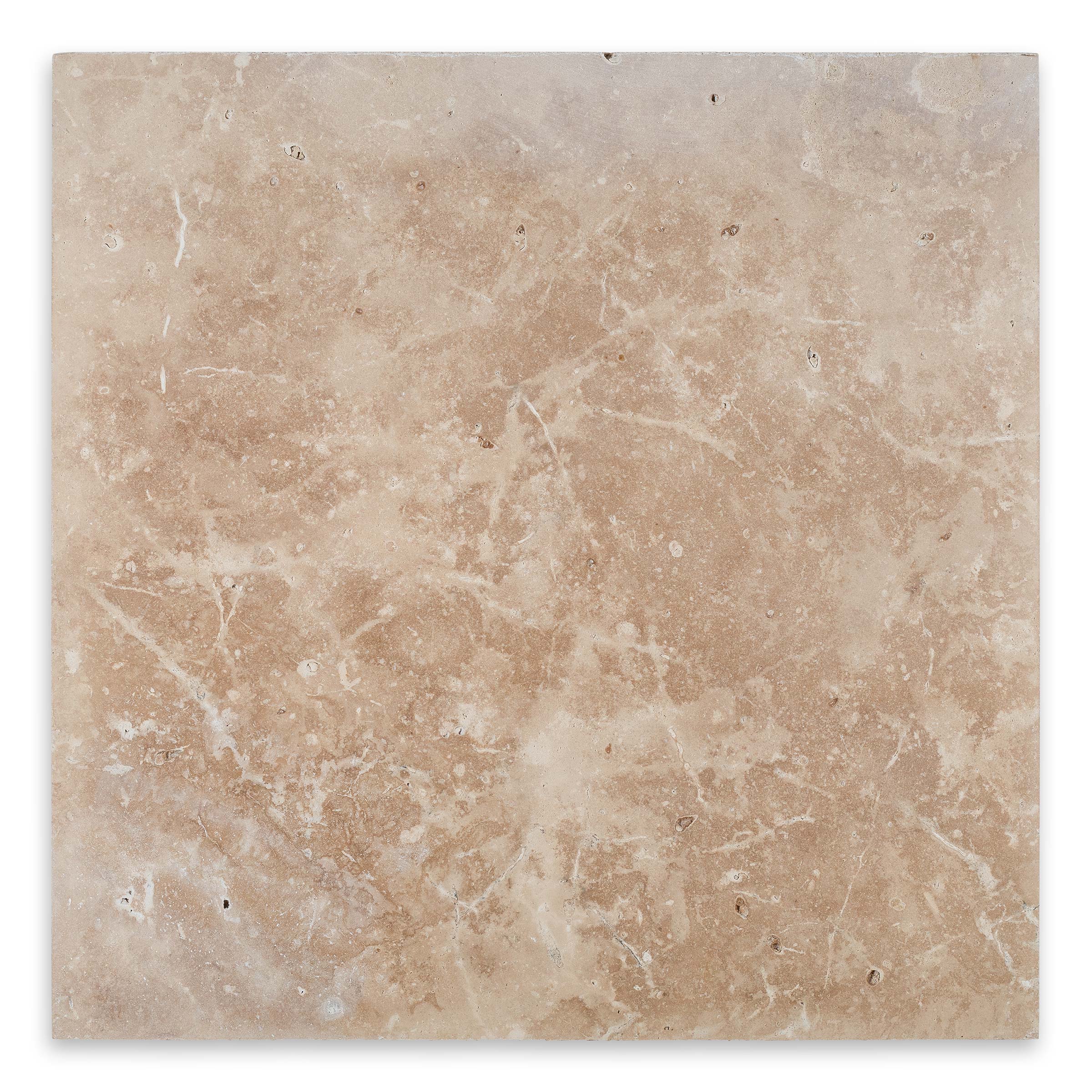 IVORY PREMIUM: Travertine Square Paving Tile (24"x24"x1 3/16" | Tumbled)