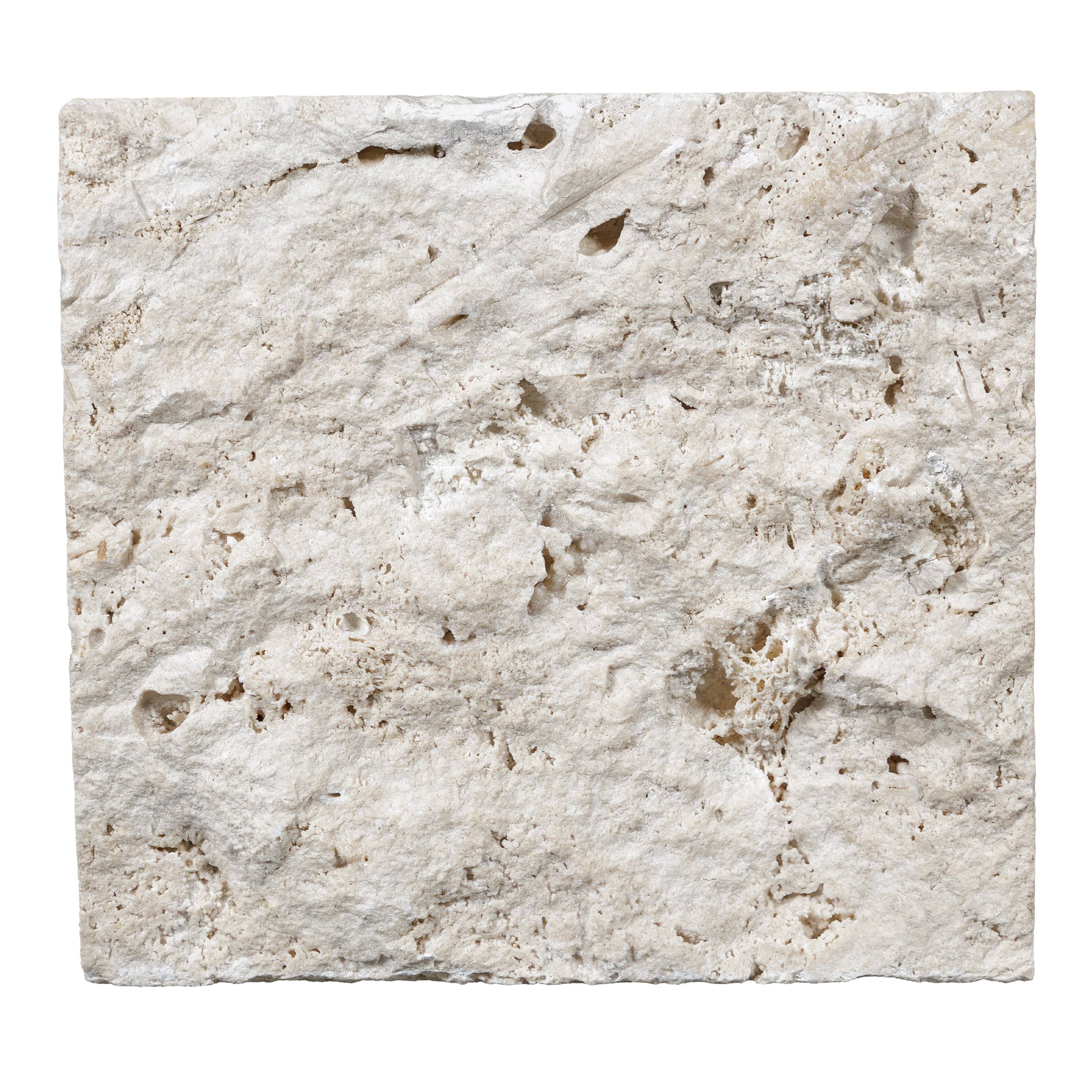 IVORY PREMIUM: Travertine Random Length Wall Veneer Flats Set (4"xRx7/8"- 1 1/4" | Splitface)