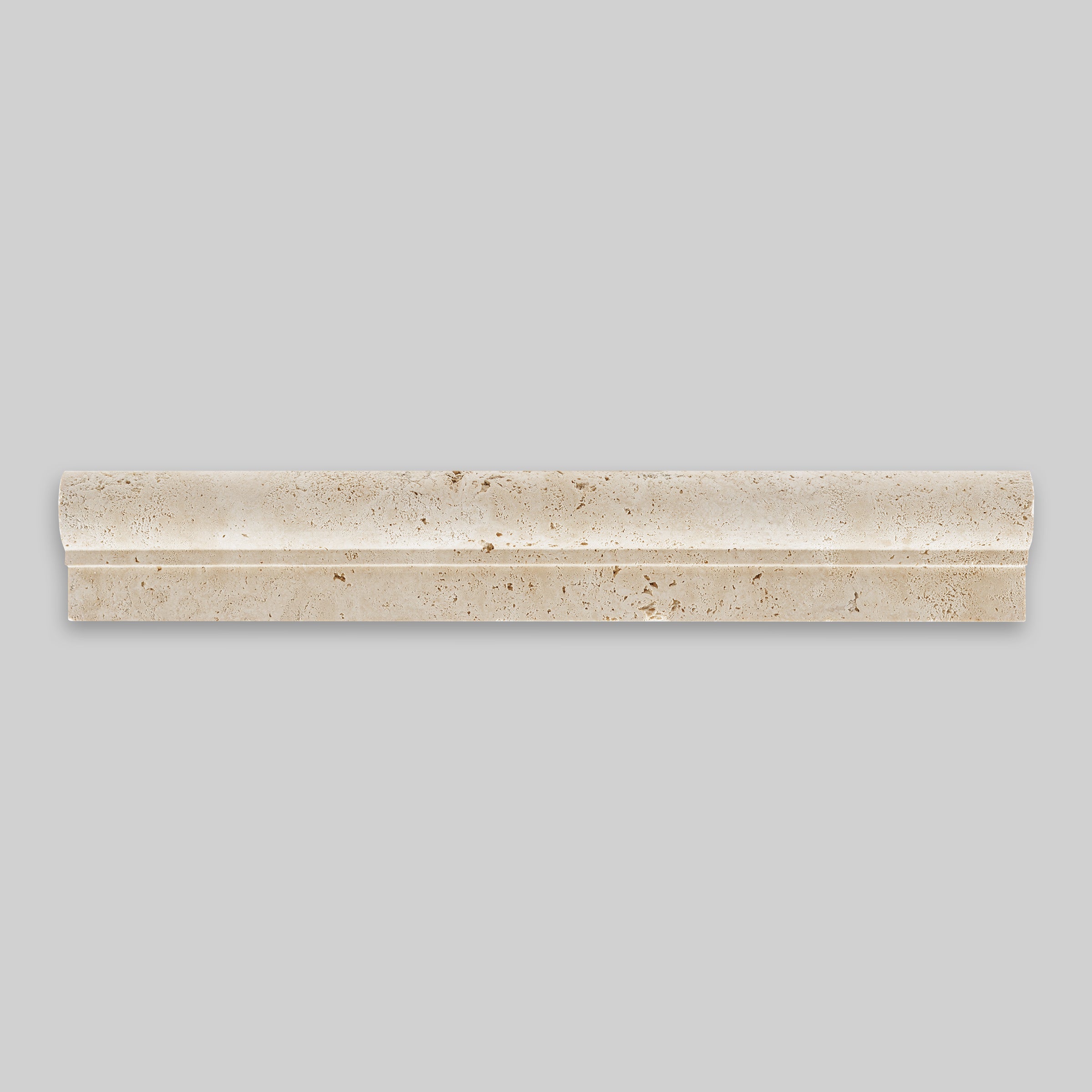 IVORY PREMIUM: Travertine F1 Chairrail Tile Accessory (2"x12"x1" | Honed)