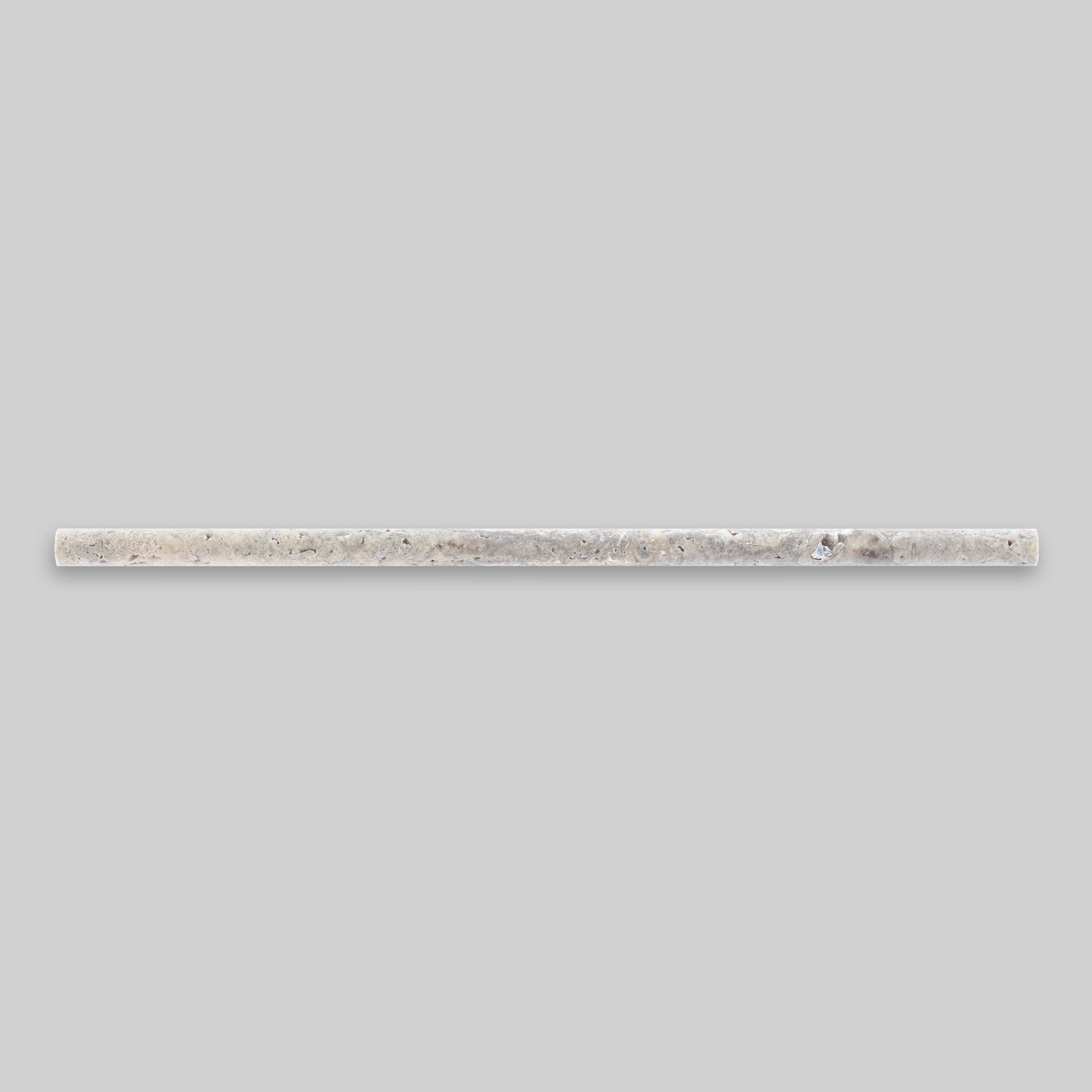 SILVER PREMIUM: Travertine Mini Pensil Liner Tile Accessory (1/2"x12"x3/4" | Honed)