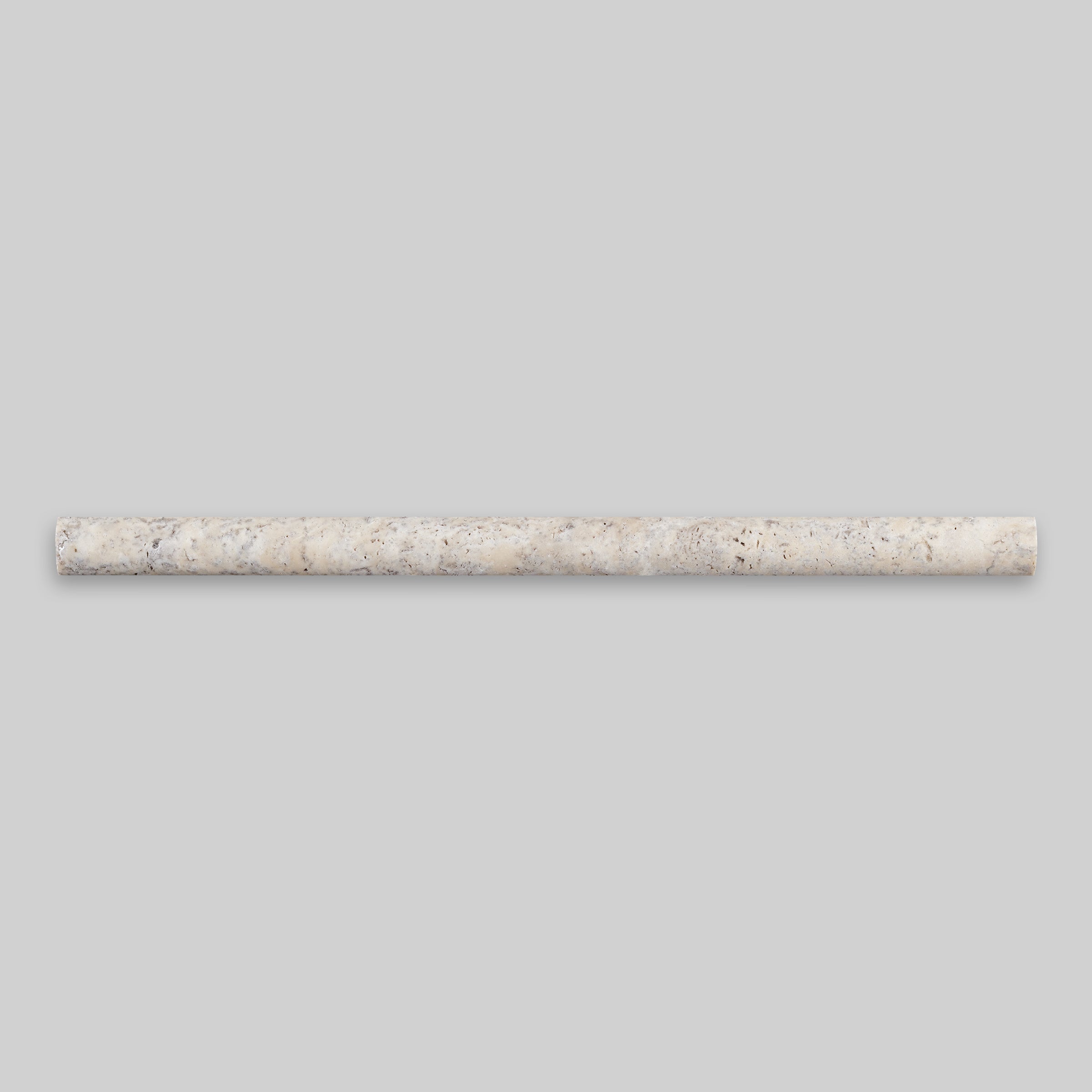 SILVER PREMIUM: Travertine Standard Pensil Liner Tile Accessory (3/4"x12"x3/4" | Honed)