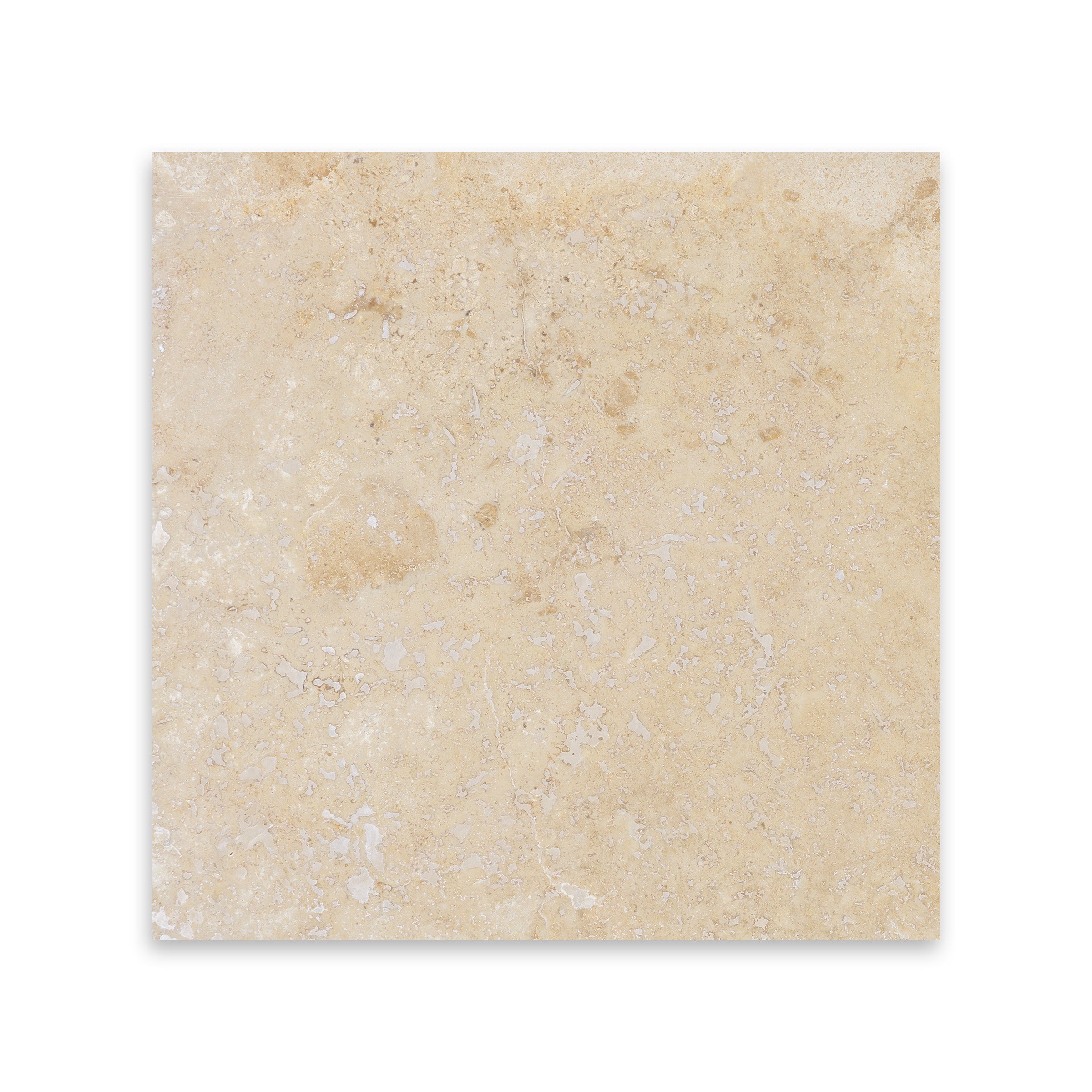 WALNUT: Travertine Square Field Tile (12"x12"x3/8" | Filled, Honed)