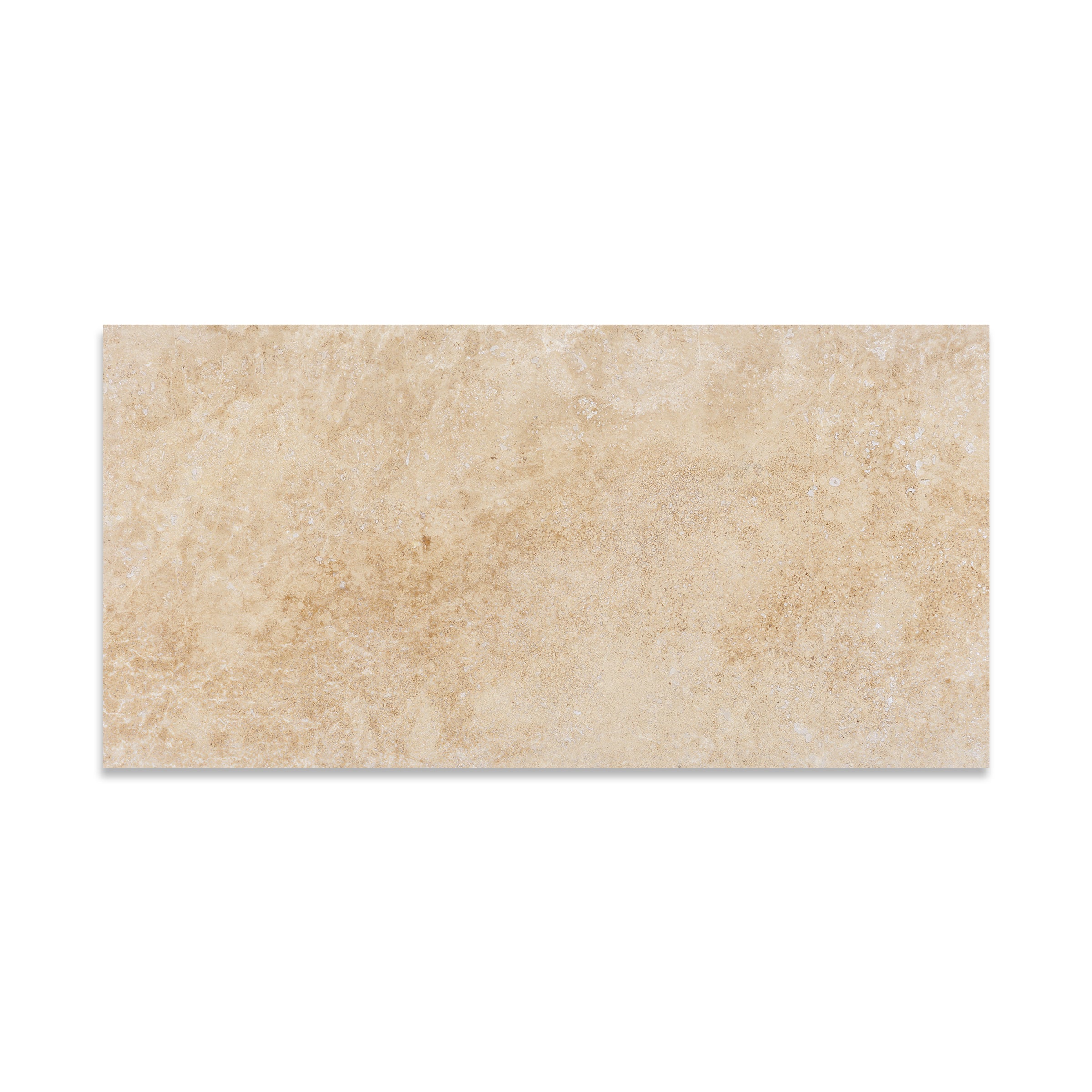 WALNUT: Travertine Rectangle Field Tile (12"x24"x1/2" | Filled, Honed)