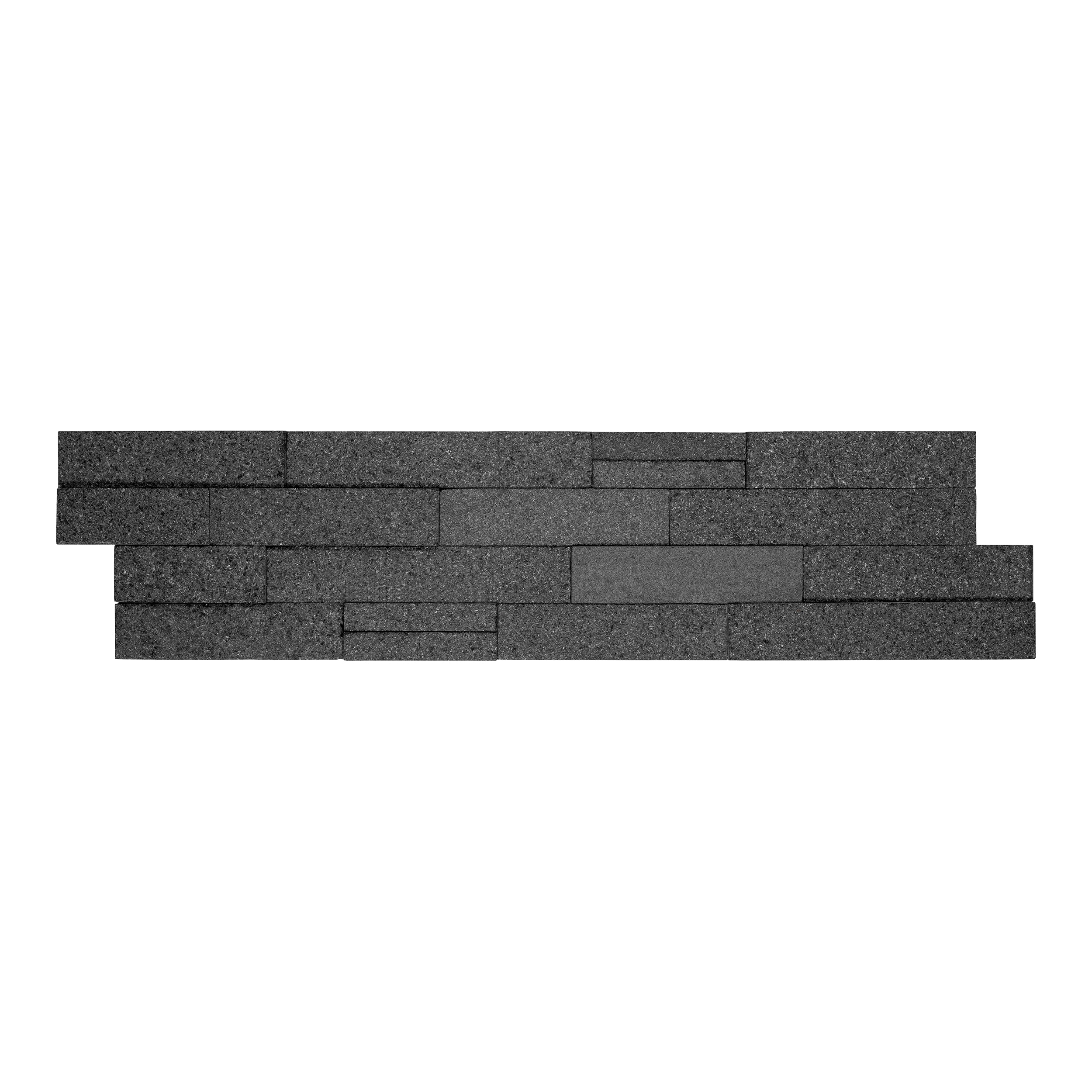 ABSOLUTE BLACK: Wall Veneer (6"×24"×3/8"–3/4" | flamed)