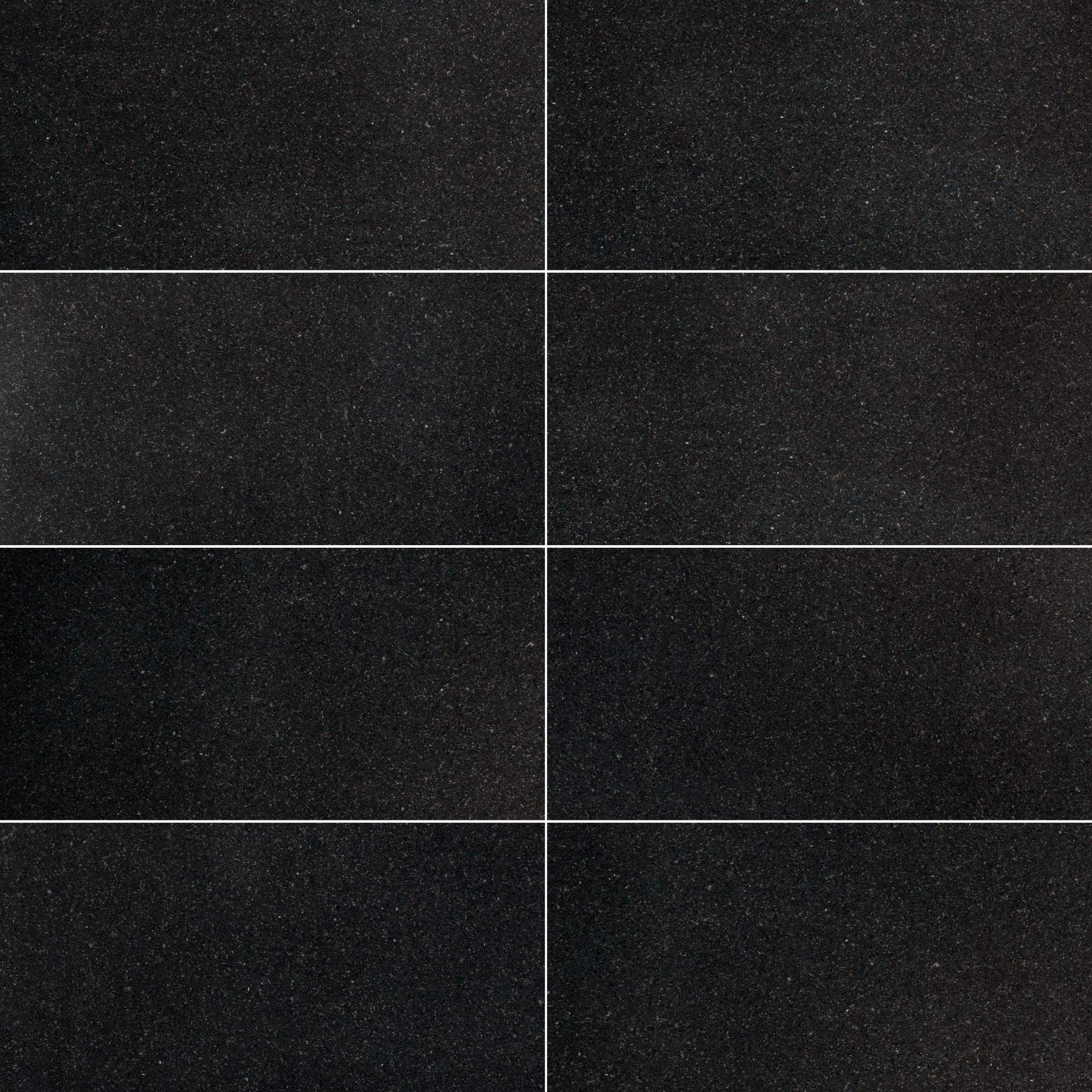 ABSOLUTE BLACK: Field Tile (12"×24"×3/8" | polished)