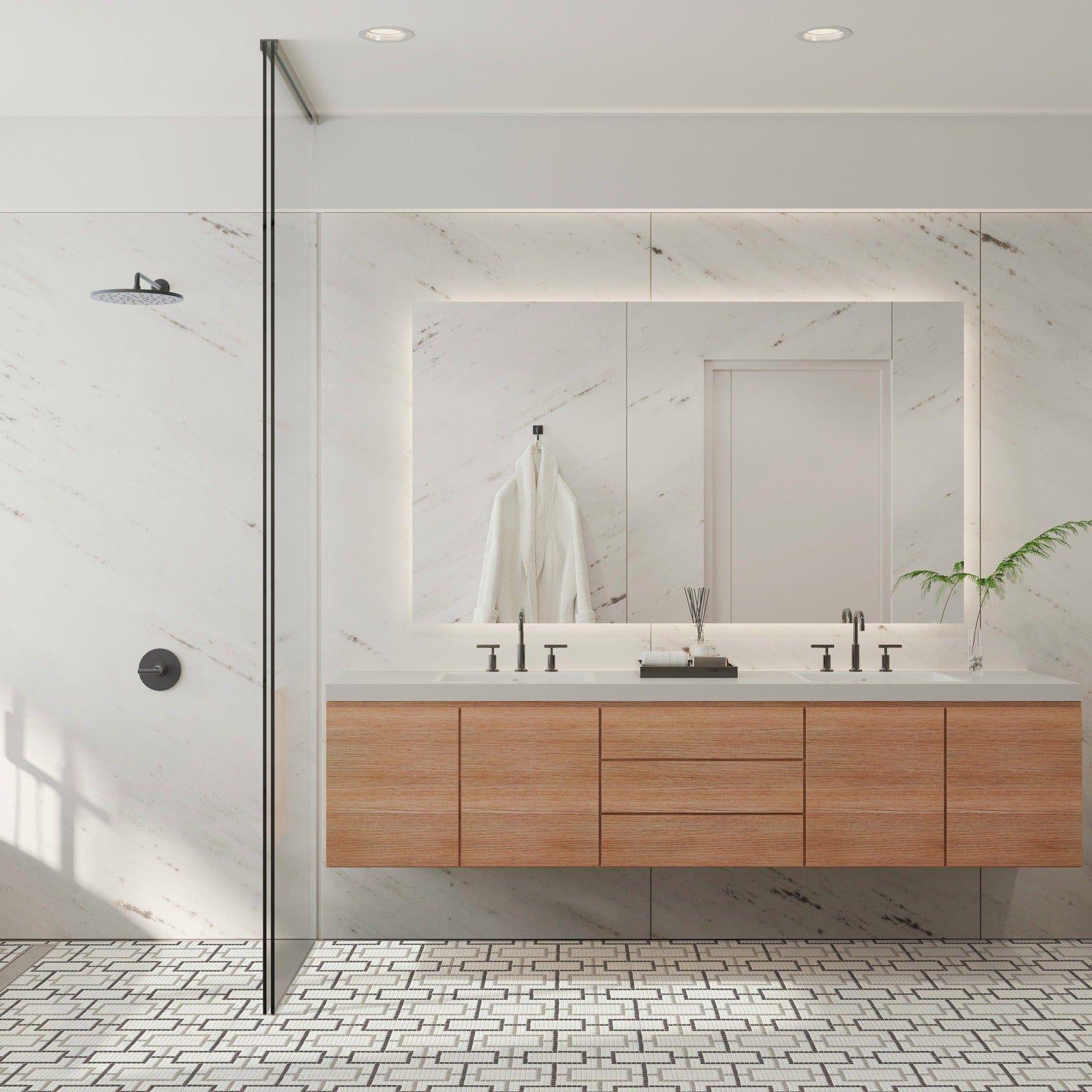 AVORA: Cardin Mosaic (9 1/8"×18 3/8"×1/4" | matte | rectified edge) (2)