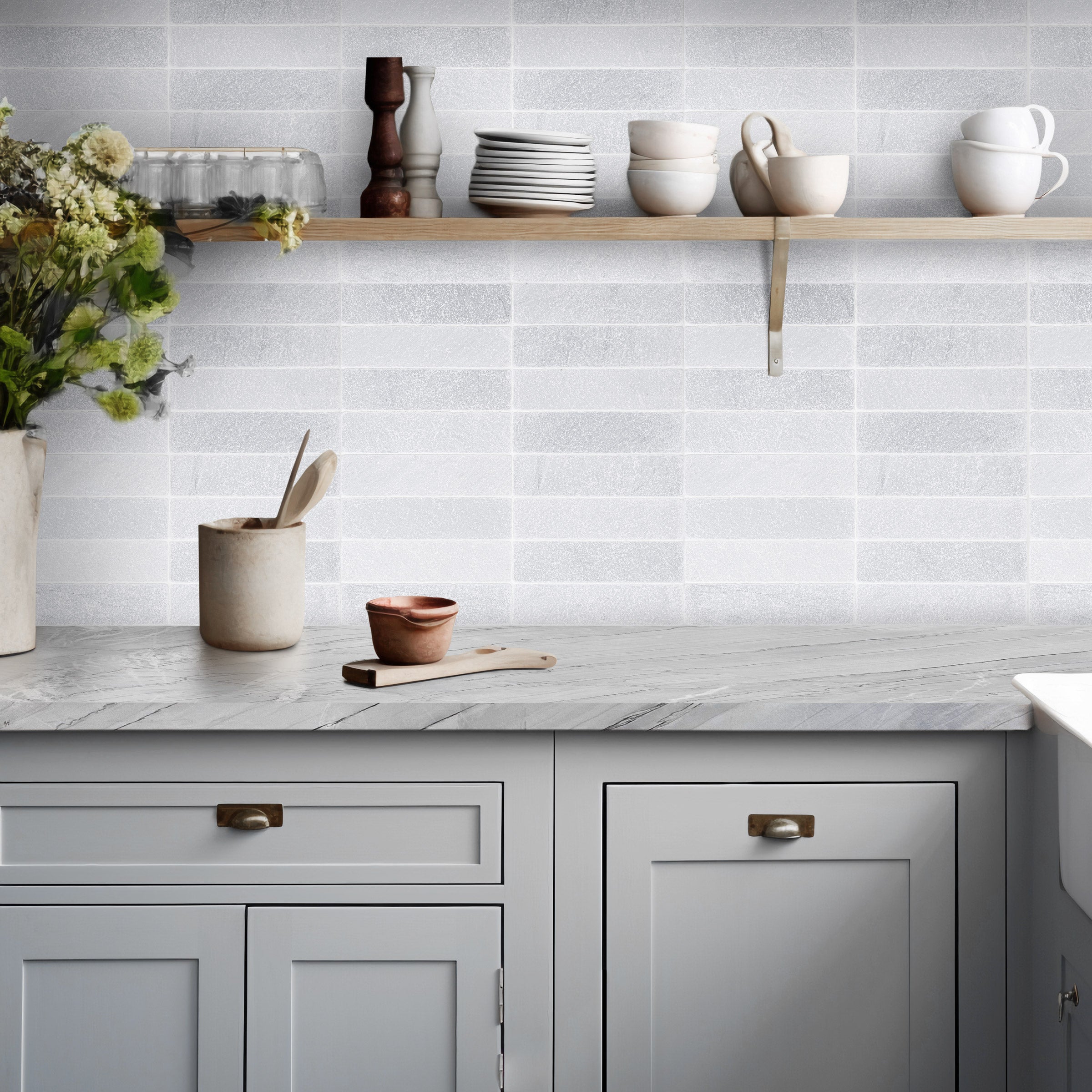 BARDIGLIO IMPERIALE: Field Tile (2"×8"×3/8" | tumbled)