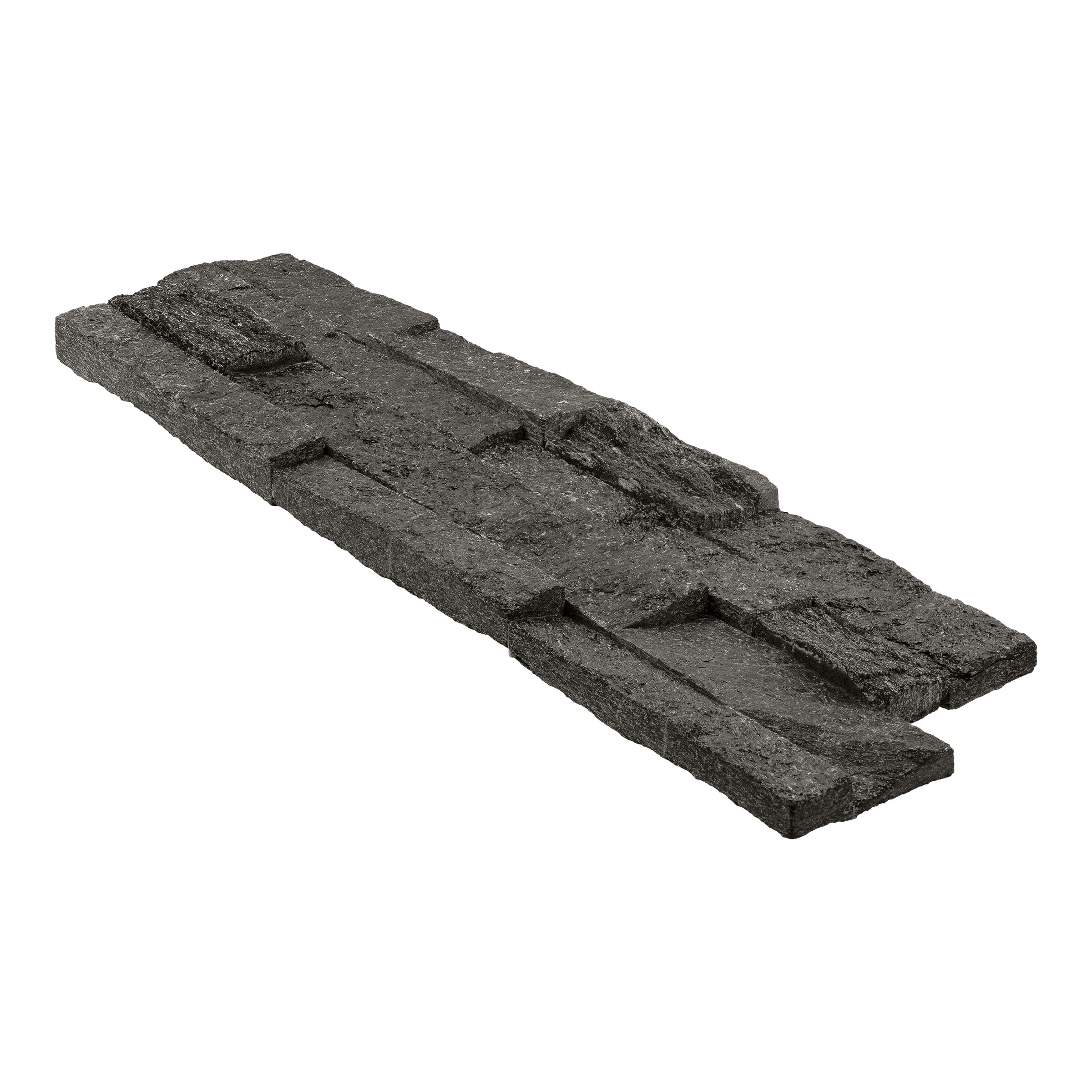 BLACK QUARTZITE: Wall Panels (6"×6"×3/4" | natural cleft)