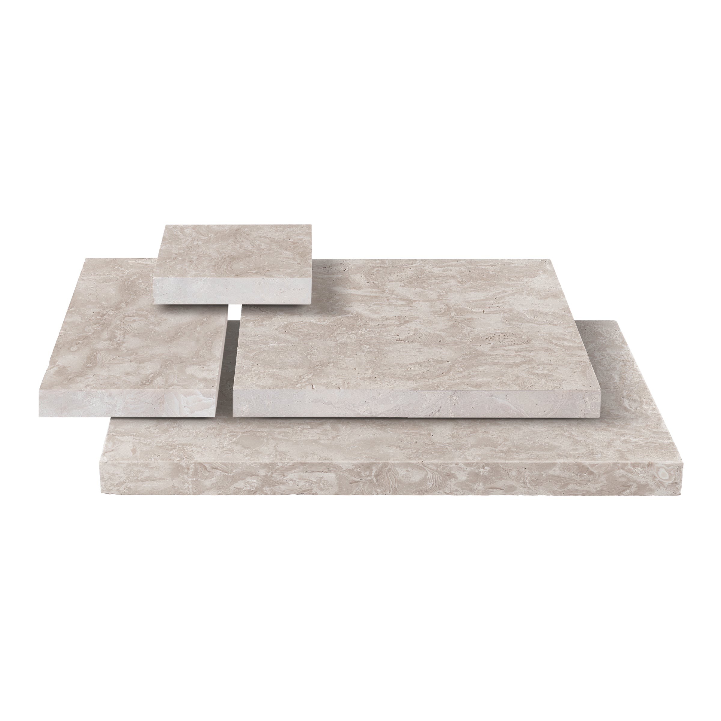 OCEAN REEF SHELLSTONE: Versailles Pattern Pavers (16"×16"×1 3/16" | brushed)