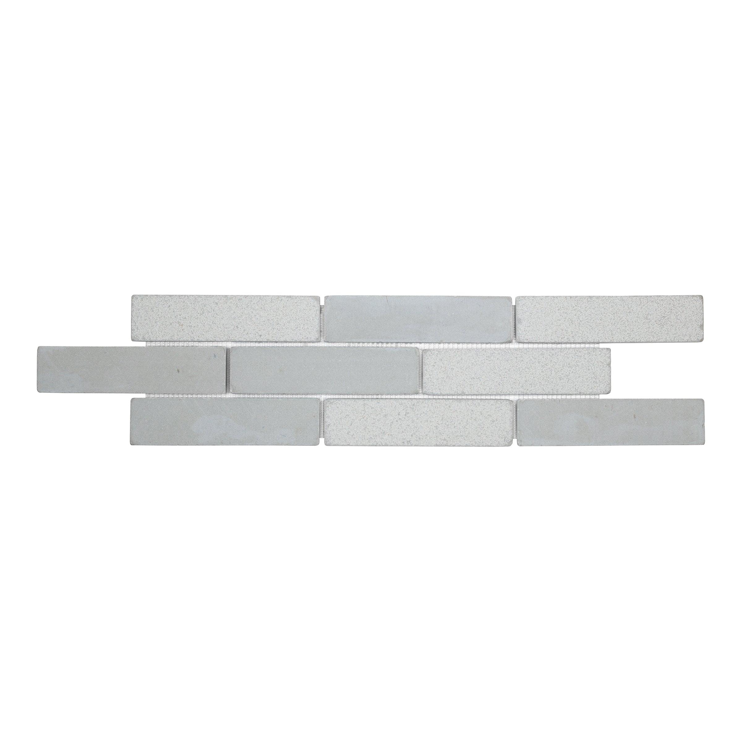 SKYLINE BLEND: Brick Offset Wall Veneer (6"×24"×3/8" | bush-hammered & tumbled)