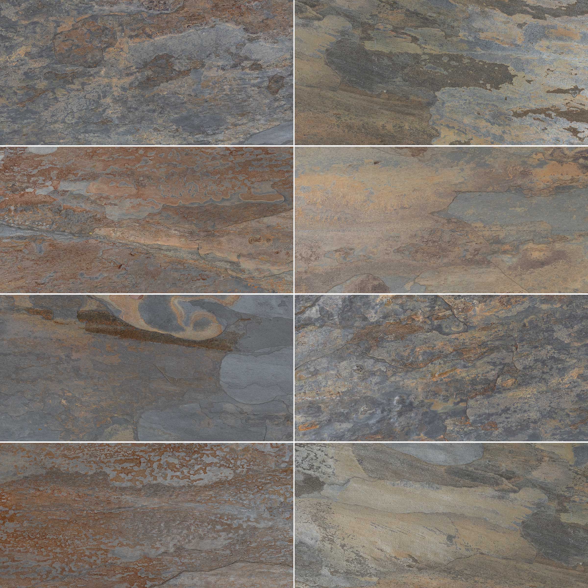 CALIFORNIA GOLD: Field Tile (12"×24"×1/2" | natural cleft)