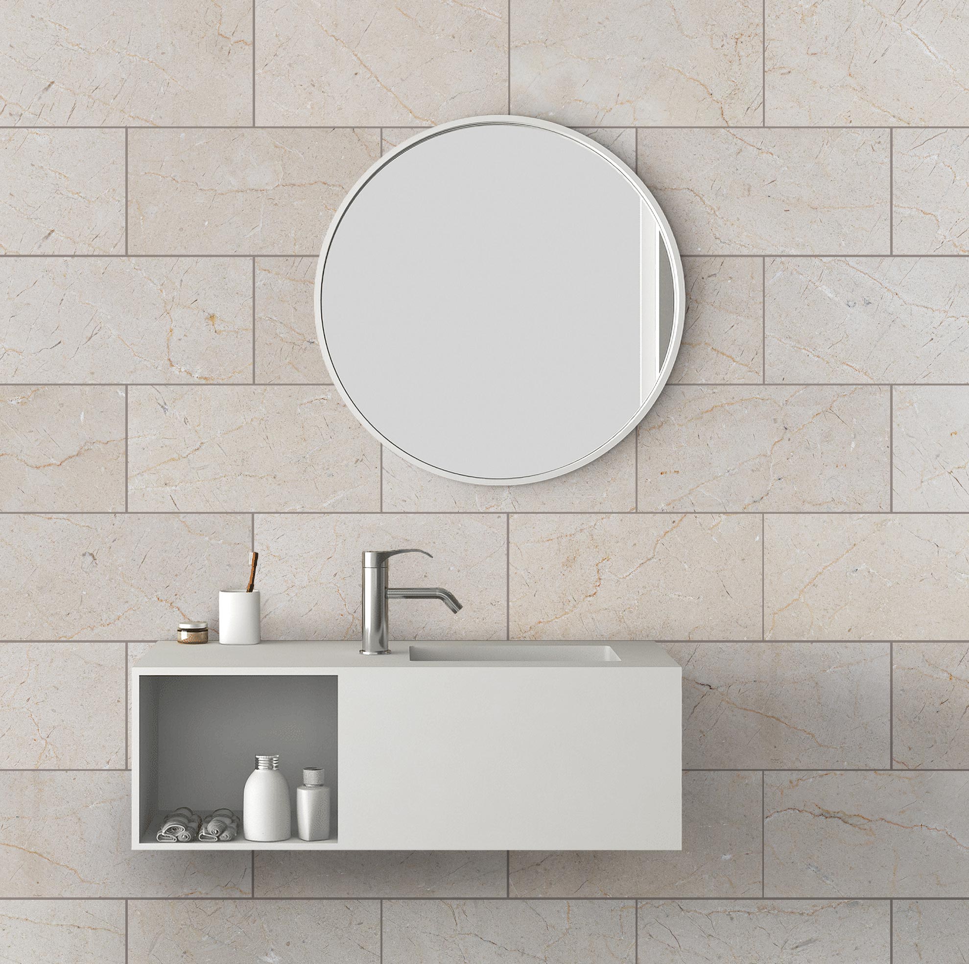 CREMA MARFIL SELECT: Field Tile (24"×24"×5/8" | polished)