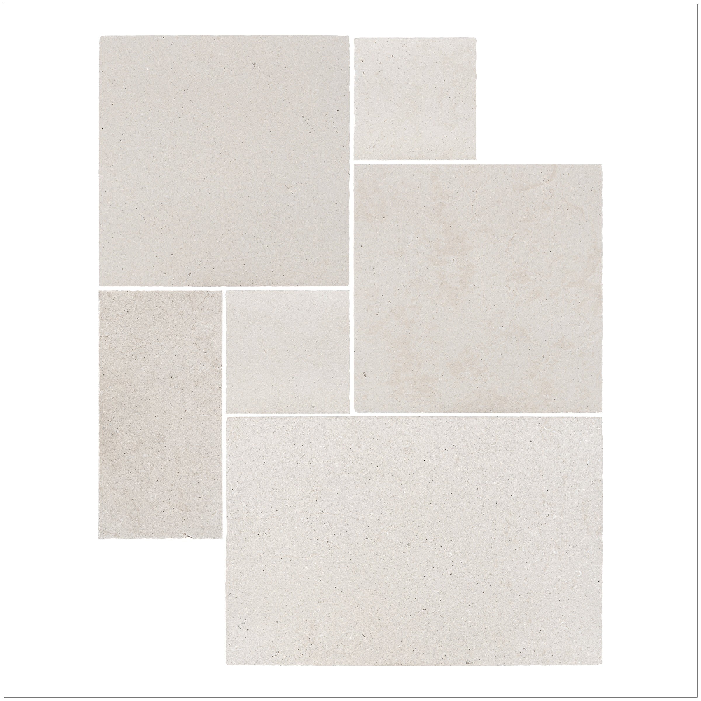 LINDOSO BLEND: Versailles Pattern Field Tile (16"×16"×5/8" | distressed)