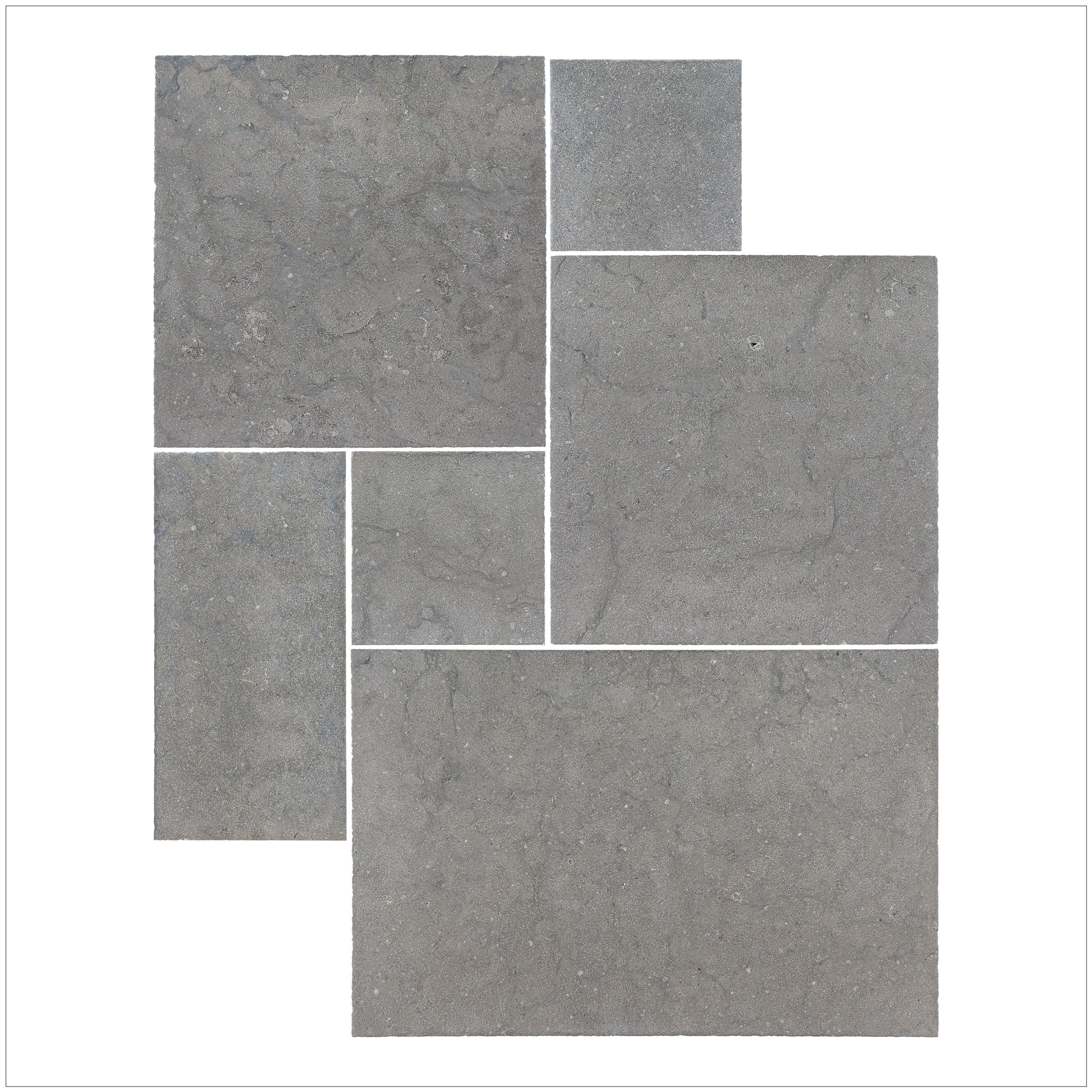 LAGOS BLUE BLEND: Versailles Pattern Wall Veneer (16"×16"×5/8" | distressed)