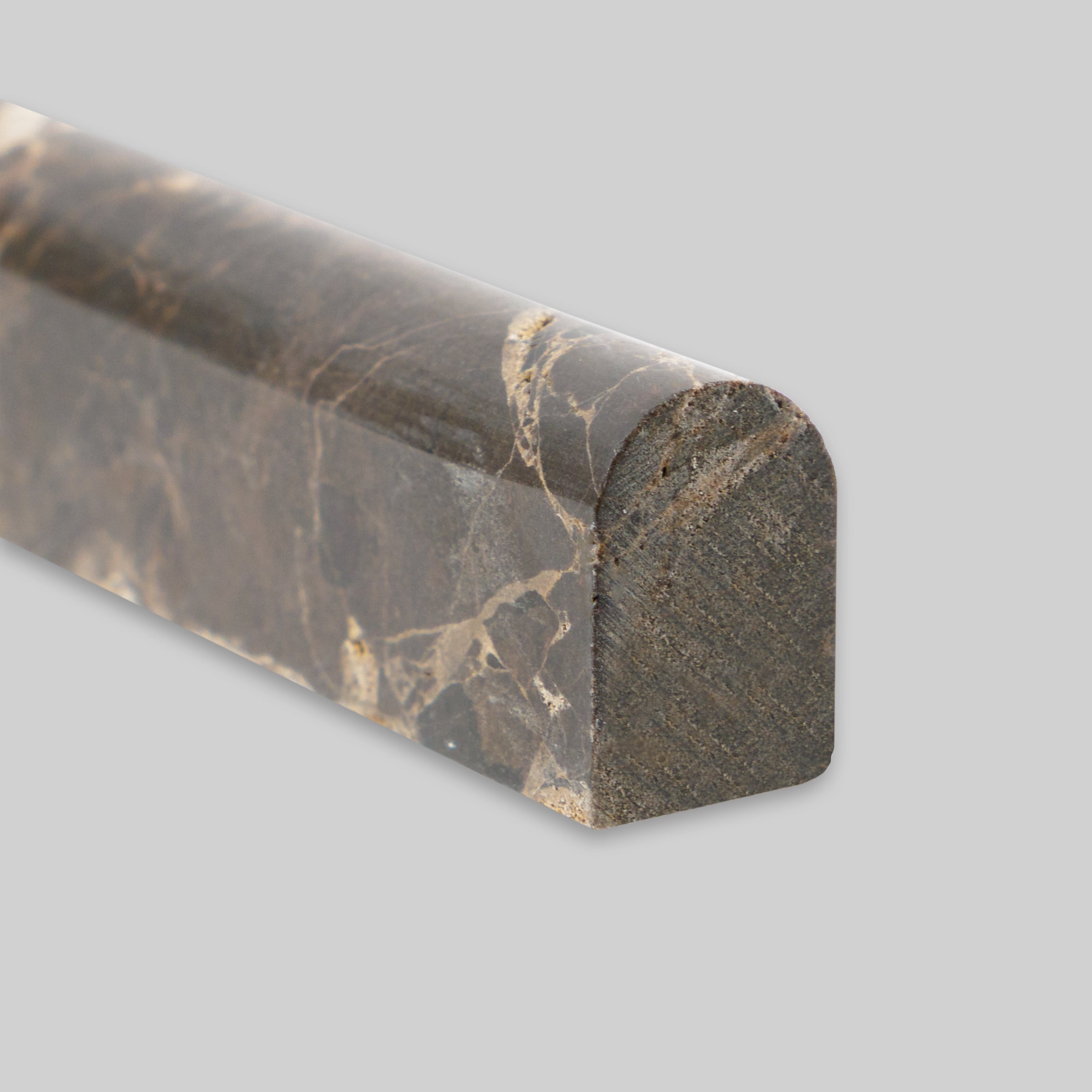 EMPERADOR DARK: Trim (1/2"×12"×3/4" | honed)