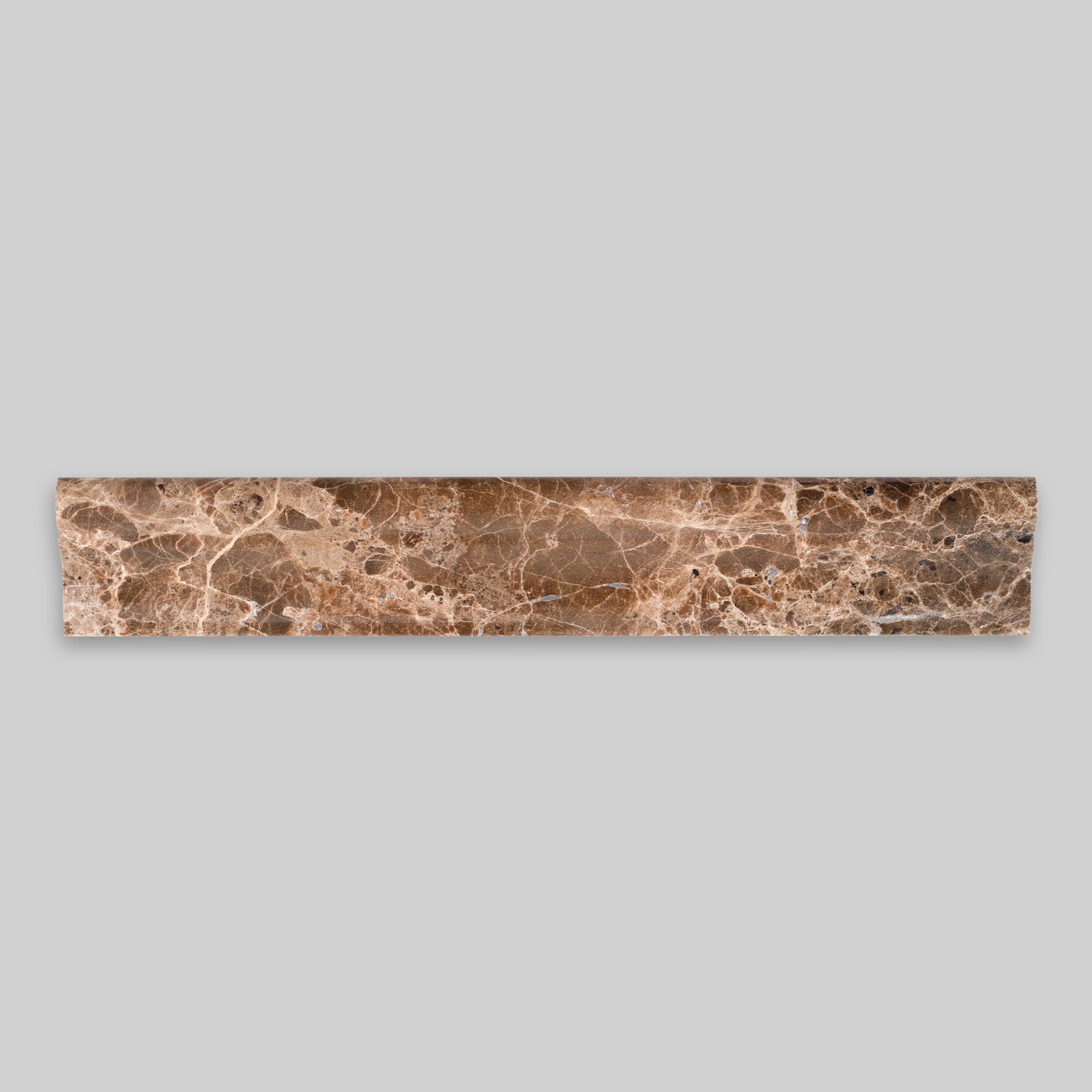 EMPERADOR DARK: Grand Chair Rail Trim (2"×12"×1" | honed)