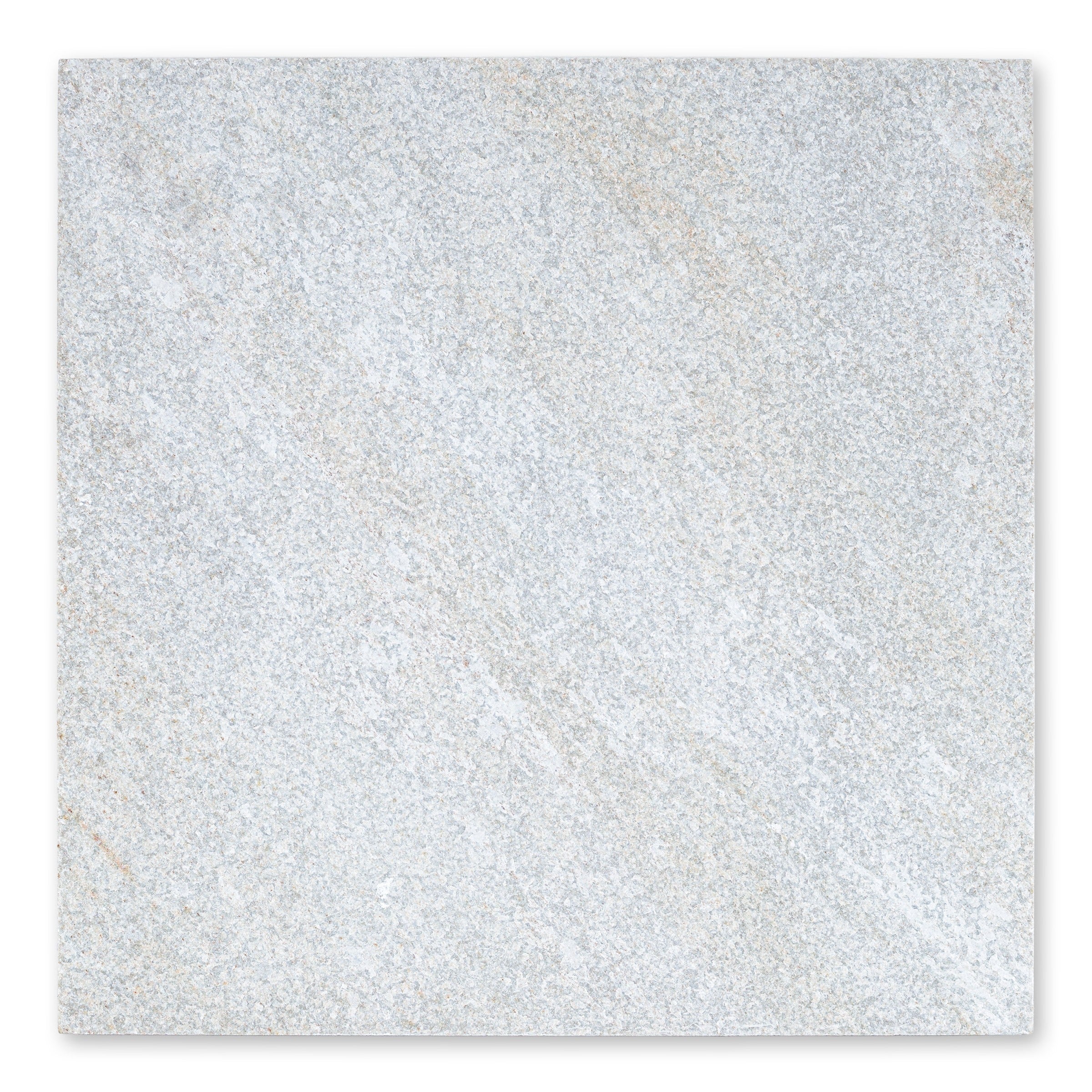 WHITE QUARTZITE: Pavers (24"×24"×1 3/16" | flamed & brushed)