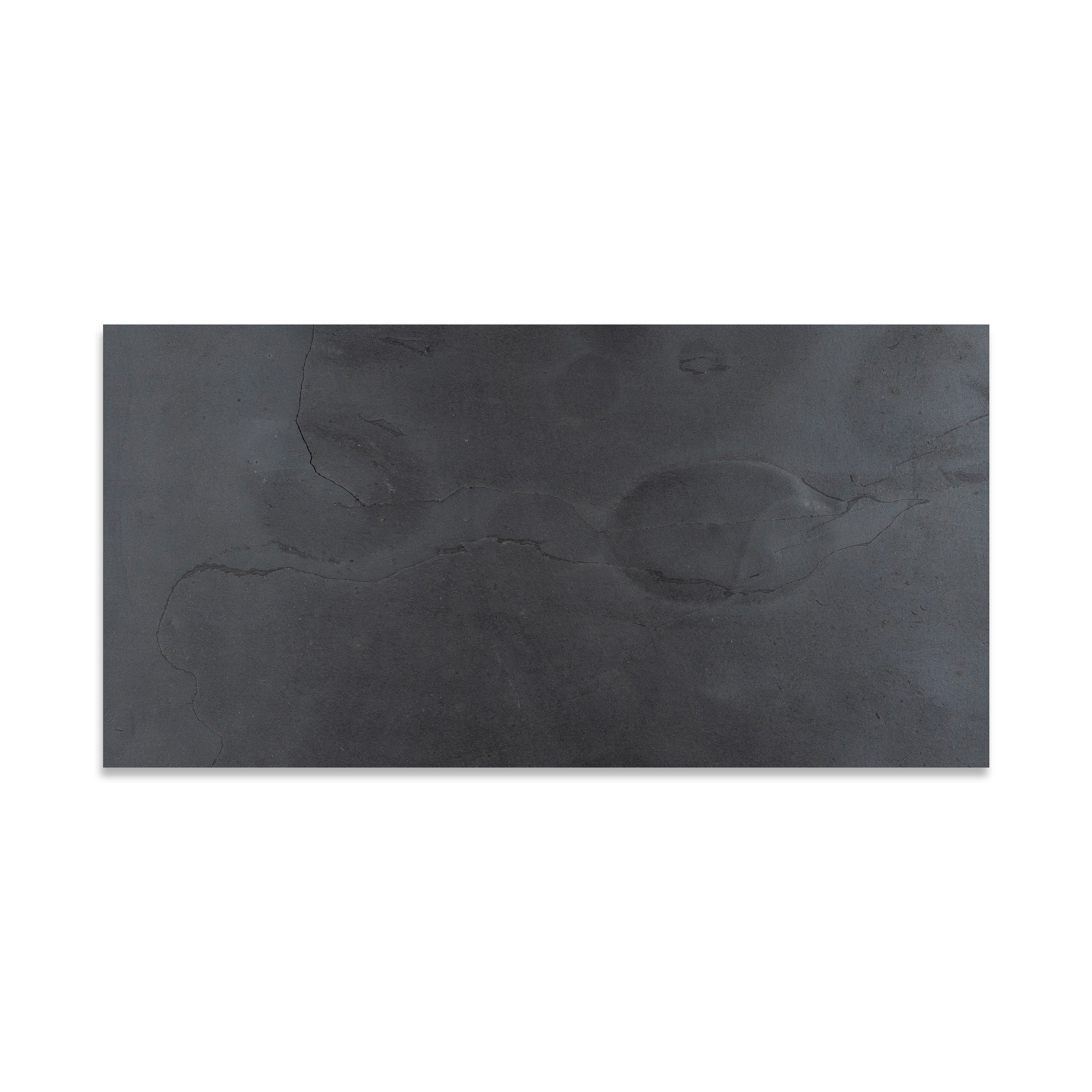 BLACK SLATE: Field Tile (12"×24"×1/2" | natural cleft)