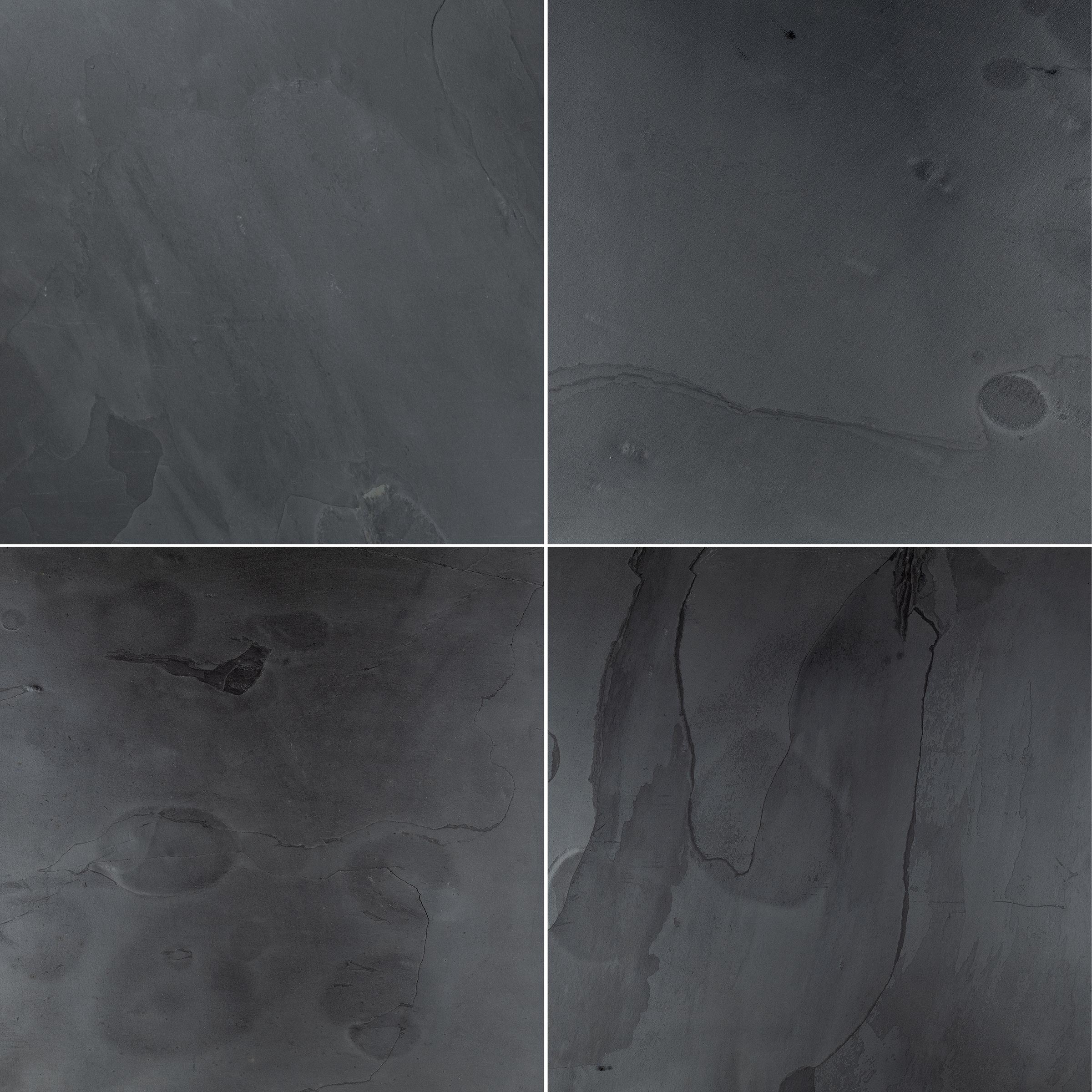 BLACK SLATE: Field Tile (24"×24"×5/8" | natural cleft)