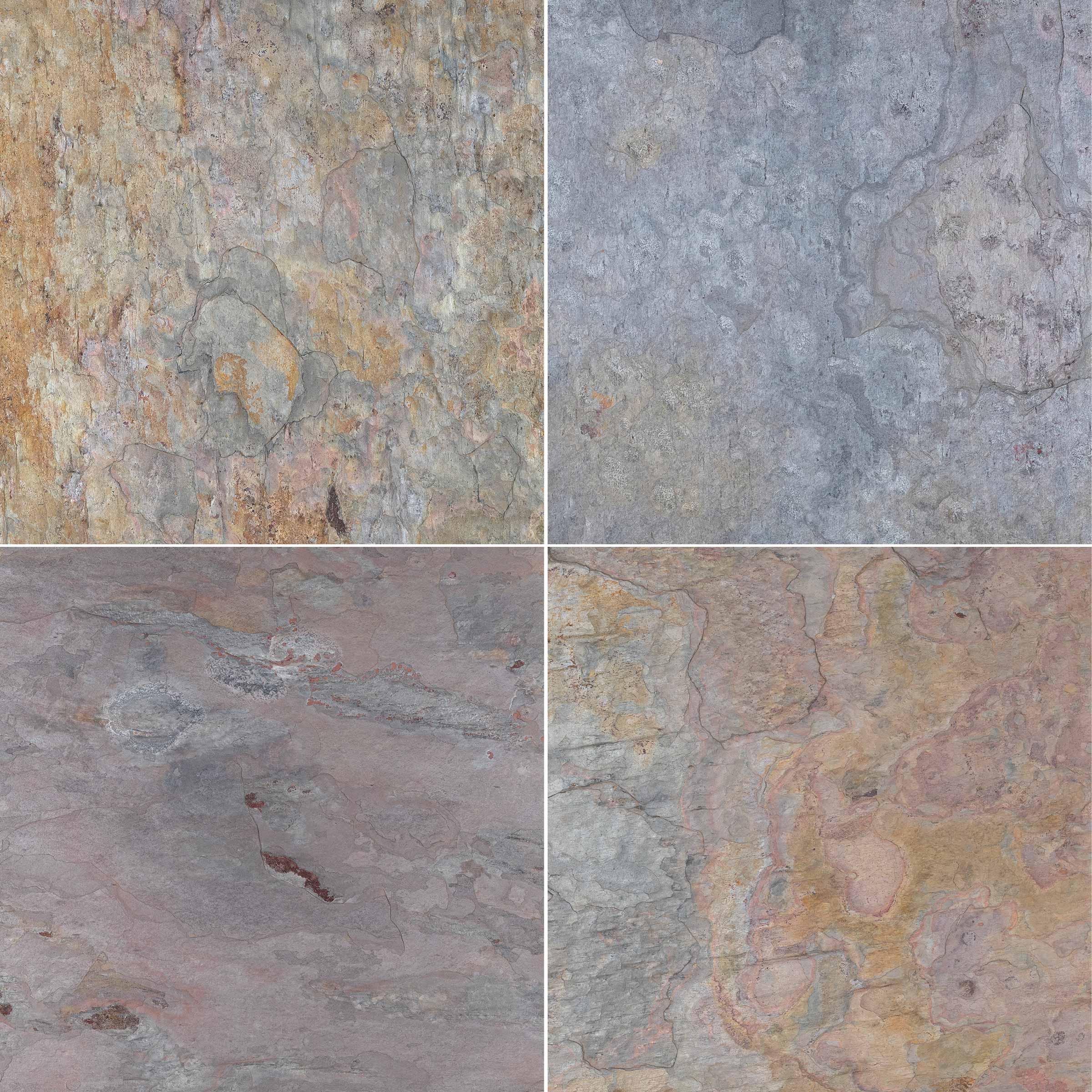 MULTI COLOR: Field Tile (24"×24"×5/8" | natural cleft)