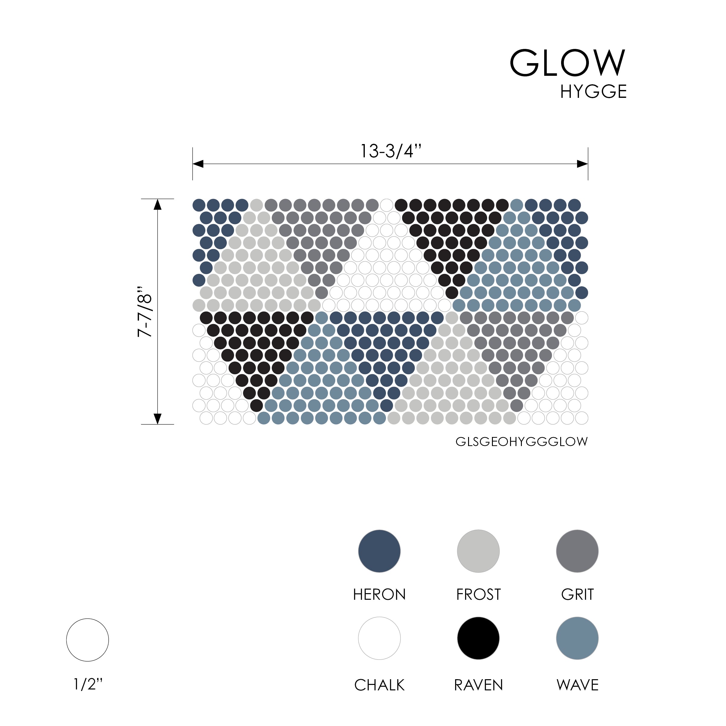 GEOMETRO: Mosaic (7 7/8"×13 3/4"×1/4" | matte)