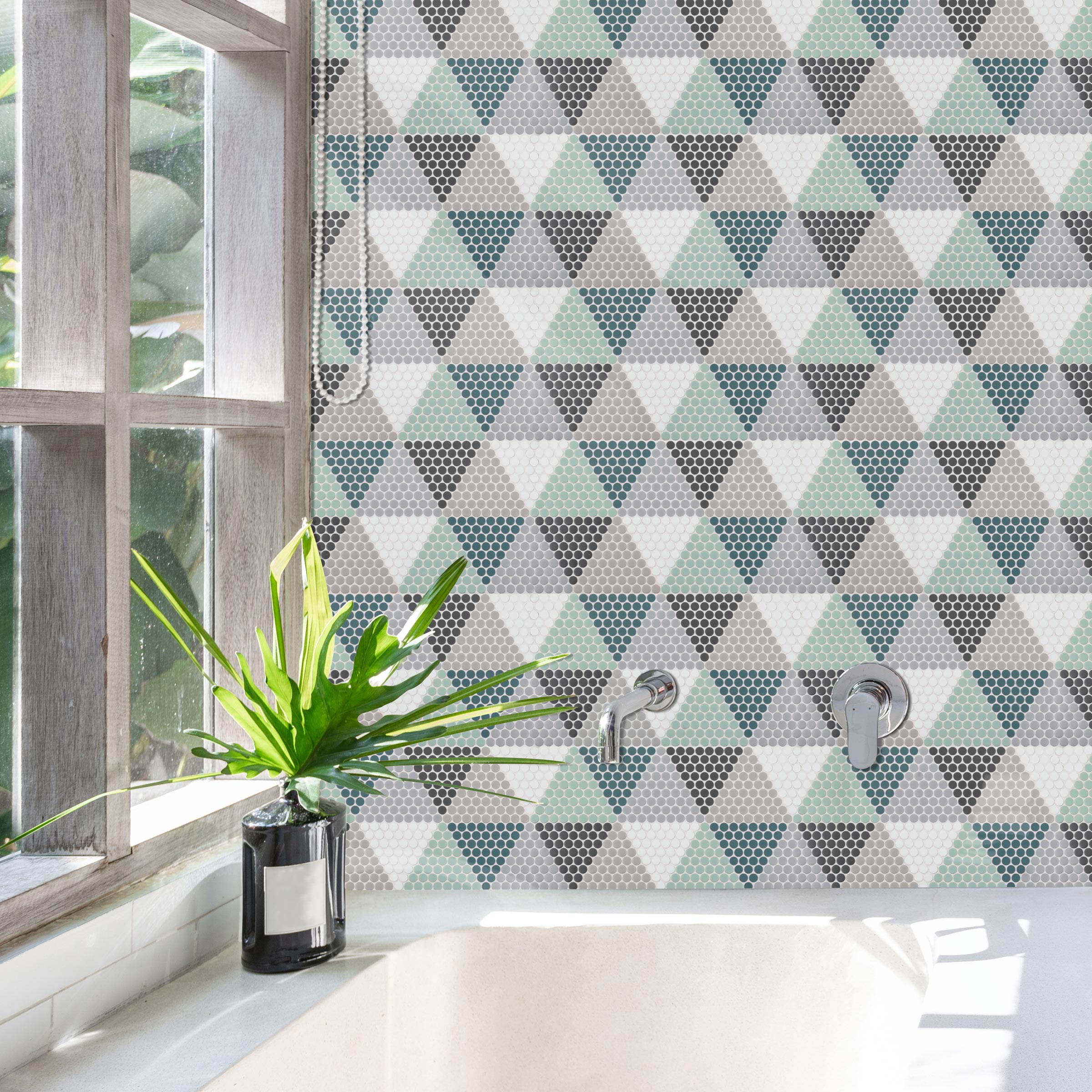 GEOMETRO: Hygge Mosaic (7 7/8"×13 3/4"×1/4" | matte | rectified edge)