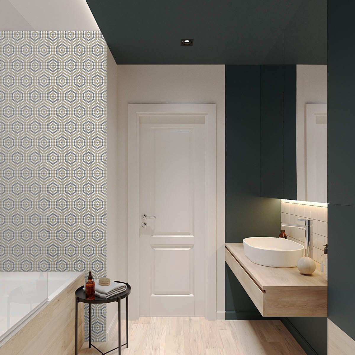 GEOMETRO: Belfort Mosaic (10 3/4"×14"×1/4" | matte) (3)