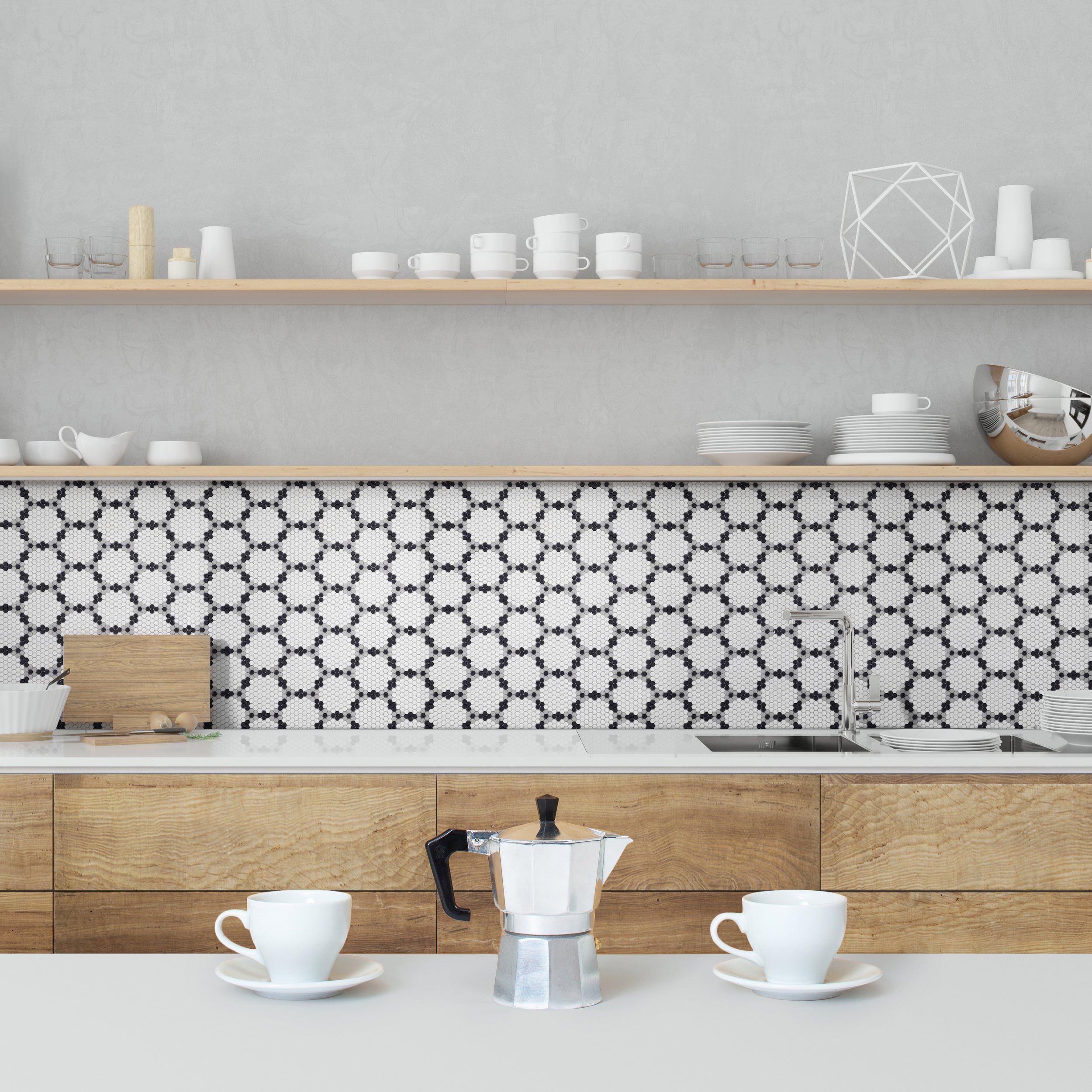 GEOMETRO: Bourges Mosaic (11 13/16"×13 3/4"×1/4" | matte)