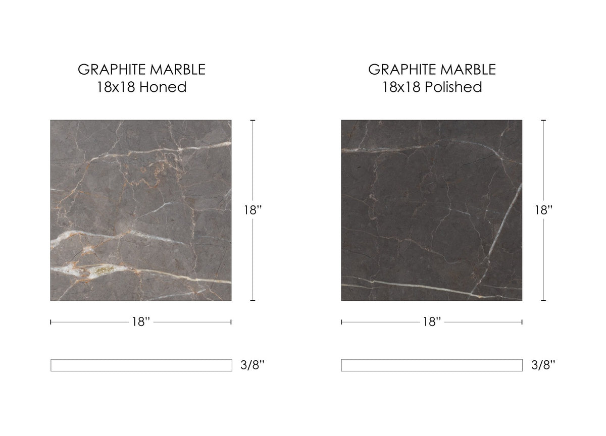 Nsr Graphite Polished & Honed Checkerboard tile — available at Surface Group
