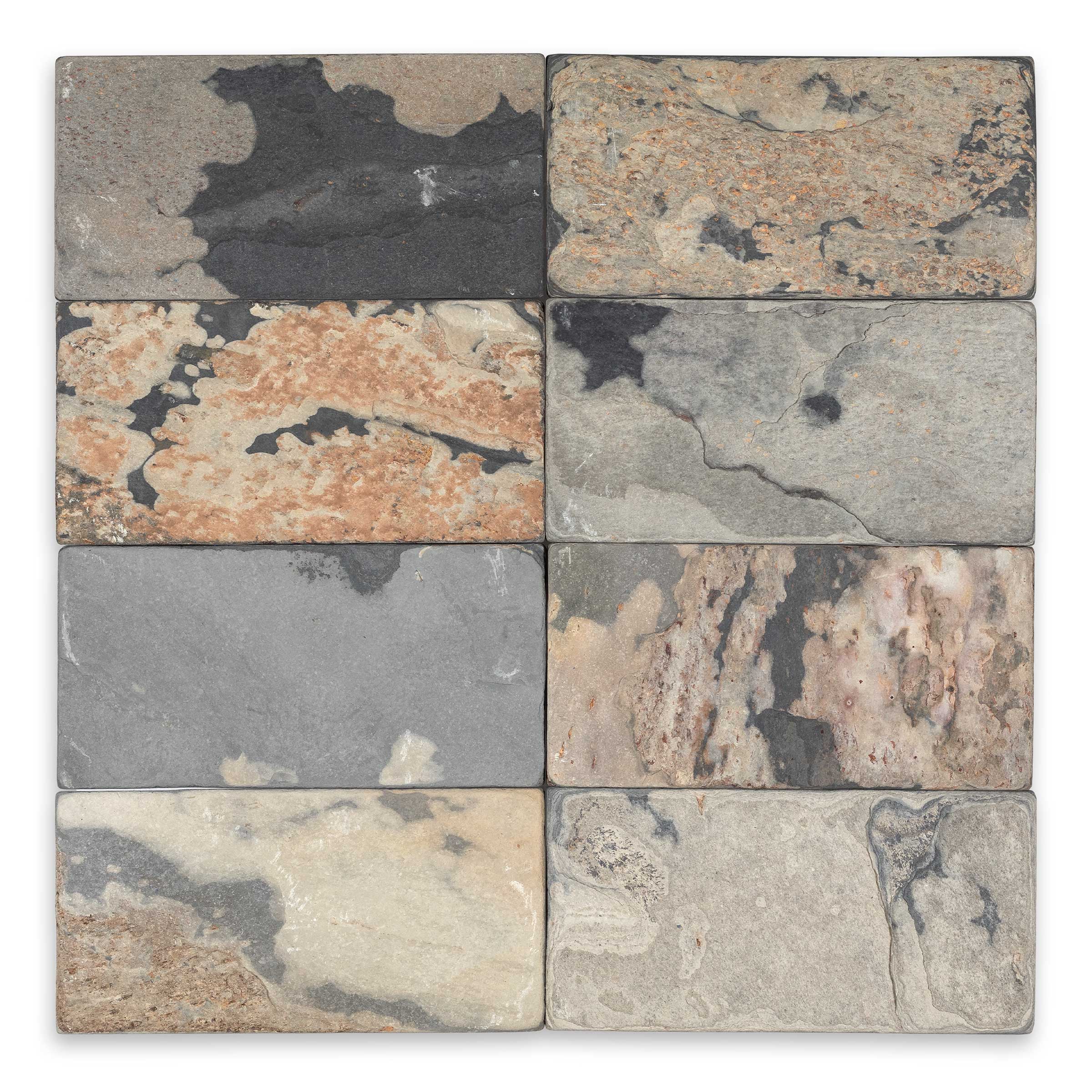 INDIAN AUTUMN: Field Tile (3"×6"×3/8" | tumbled)