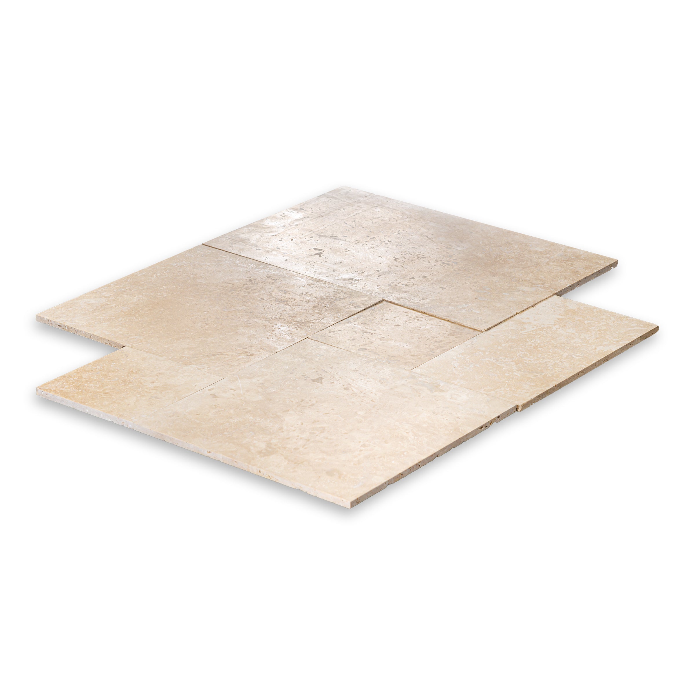 IVORY PREMIUM: Versailles Pattern Field Tile (16"×16"×1/2" | filled & honed)